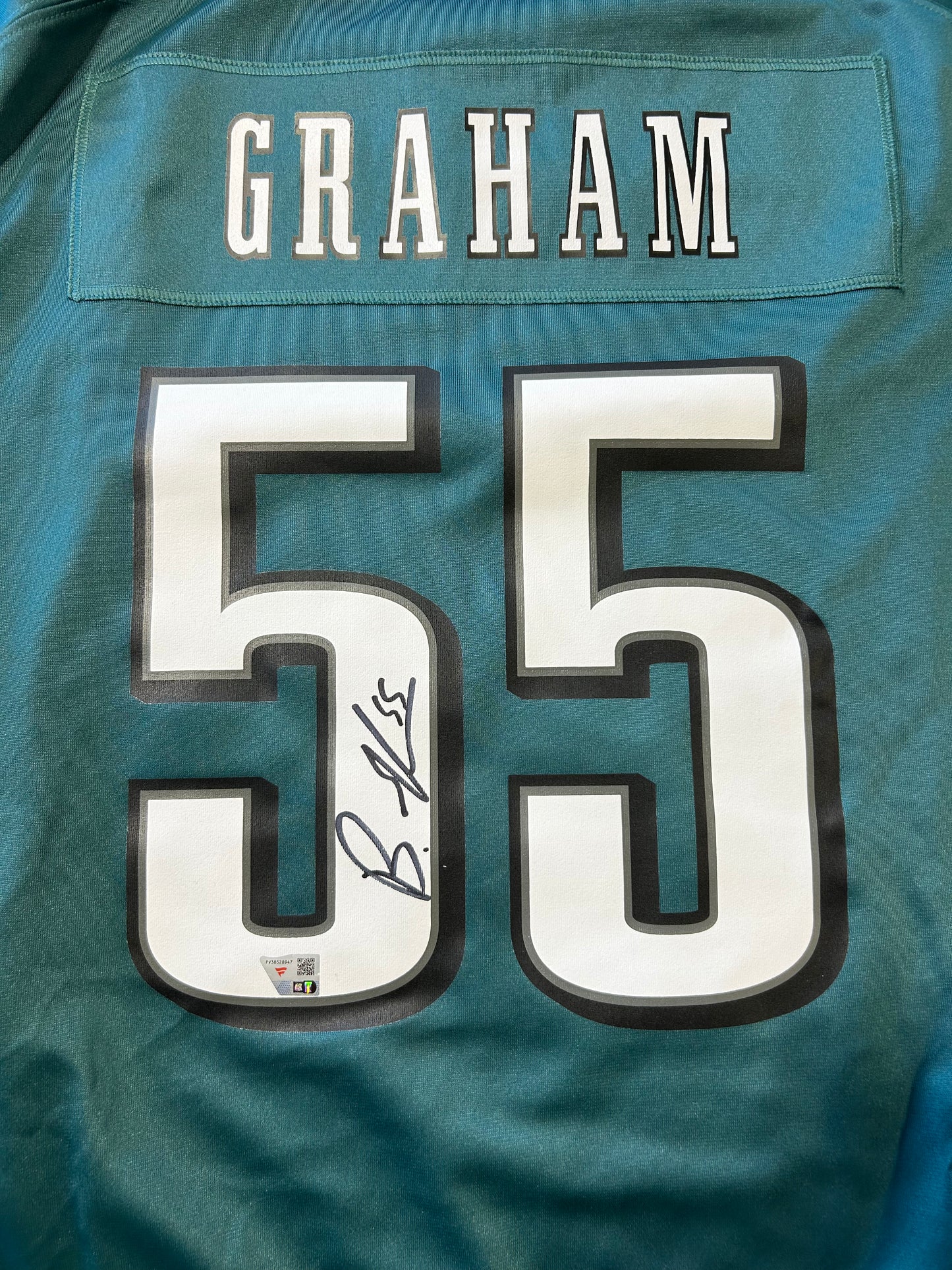 Brandon Graham Philadelphia Eagles Autographed Midnight Green Game Jersey