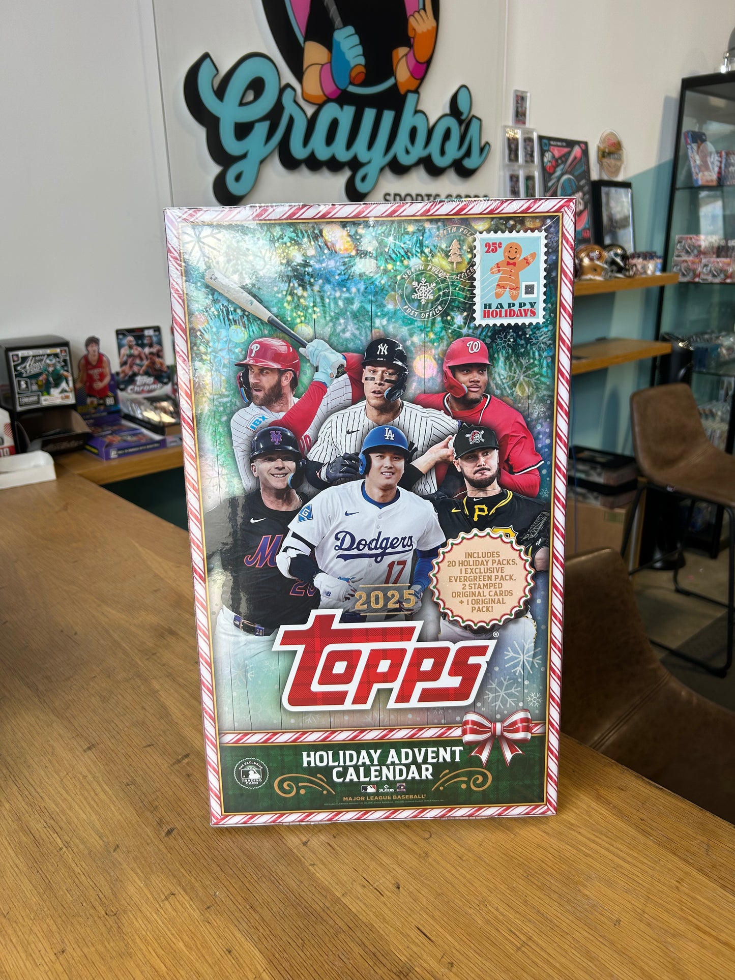 2025 Topps Holiday Baseball Advent Calendar Box