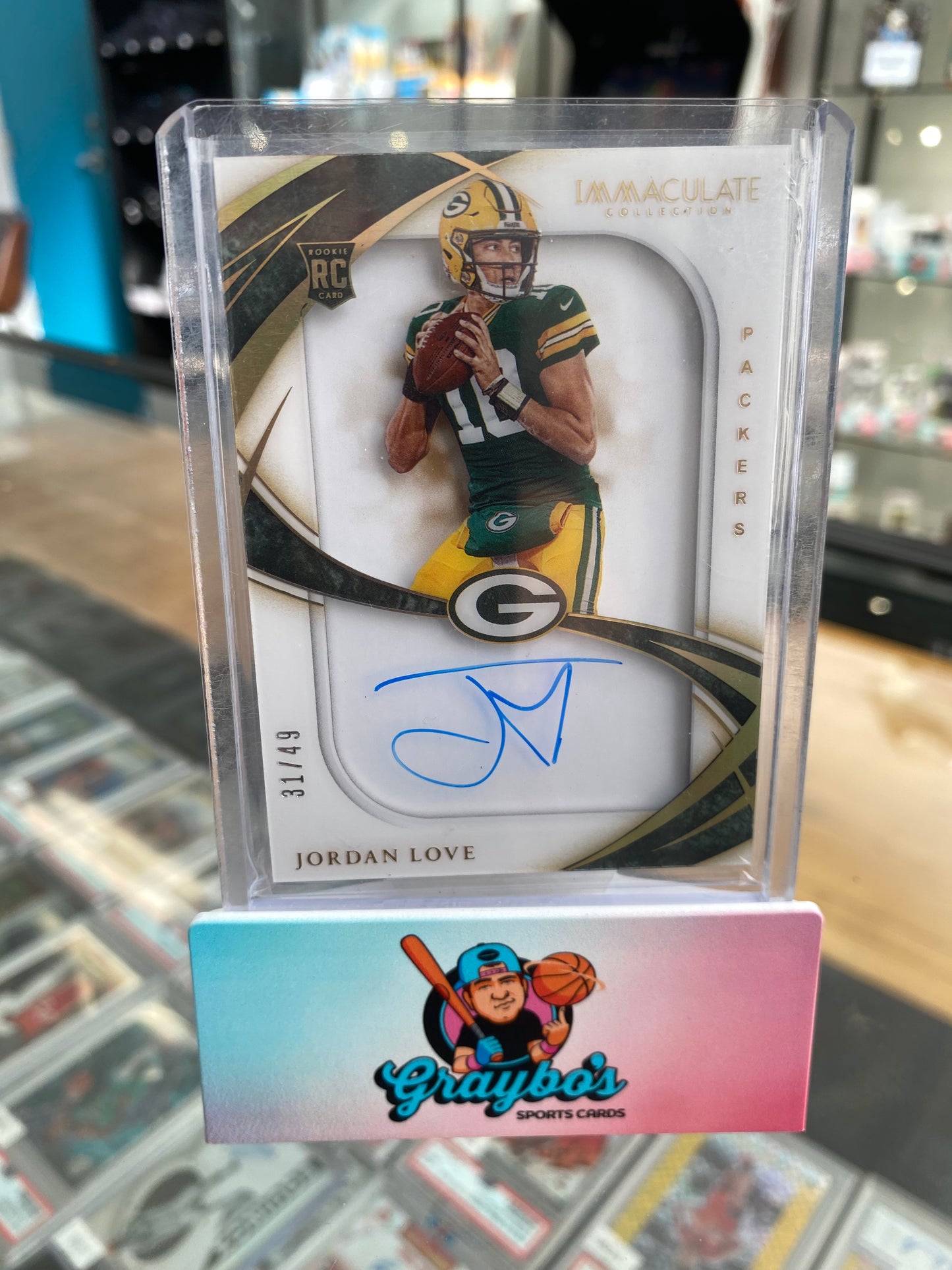 2020 Panini Immaculate Jordan Love RC Auto /49