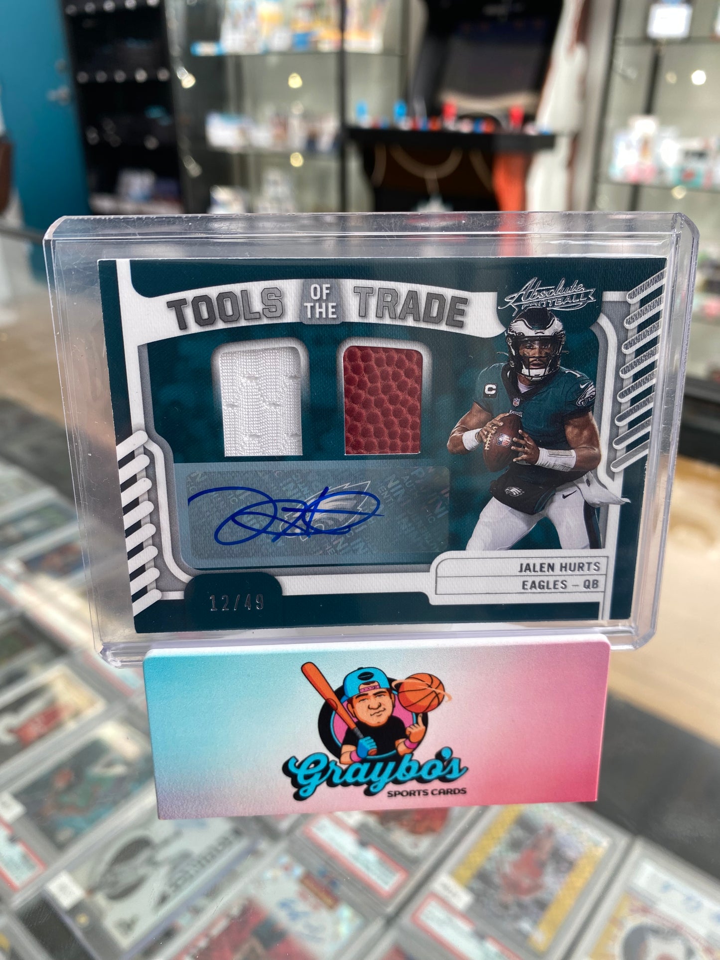 2022 Panini Absolute Jalen Hurts Dual Patch Auto /49