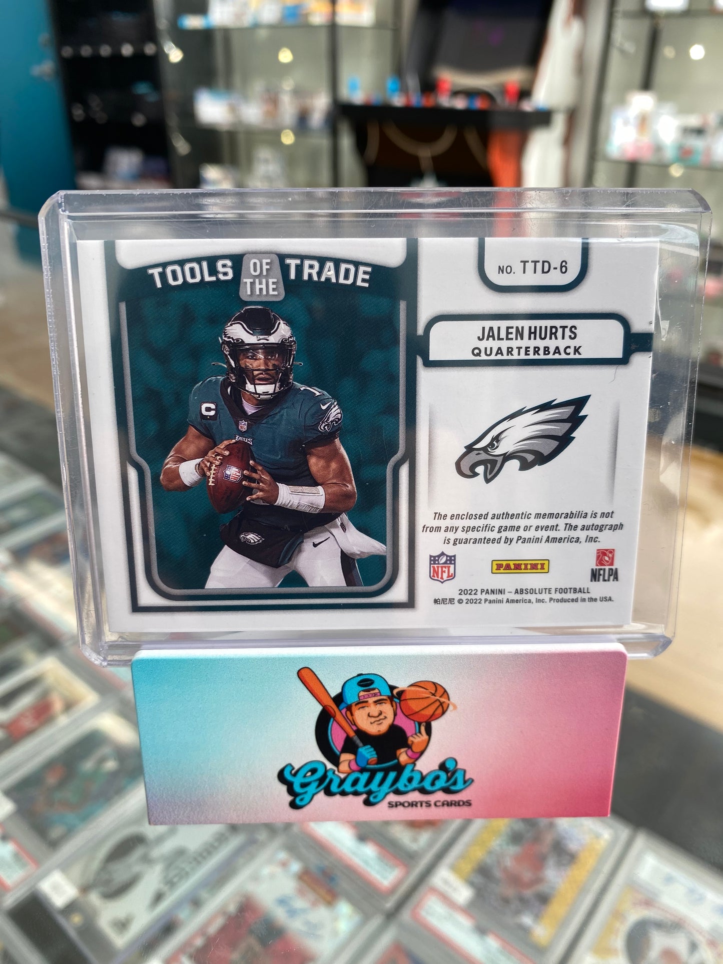 2022 Panini Absolute Jalen Hurts Dual Patch Auto /49