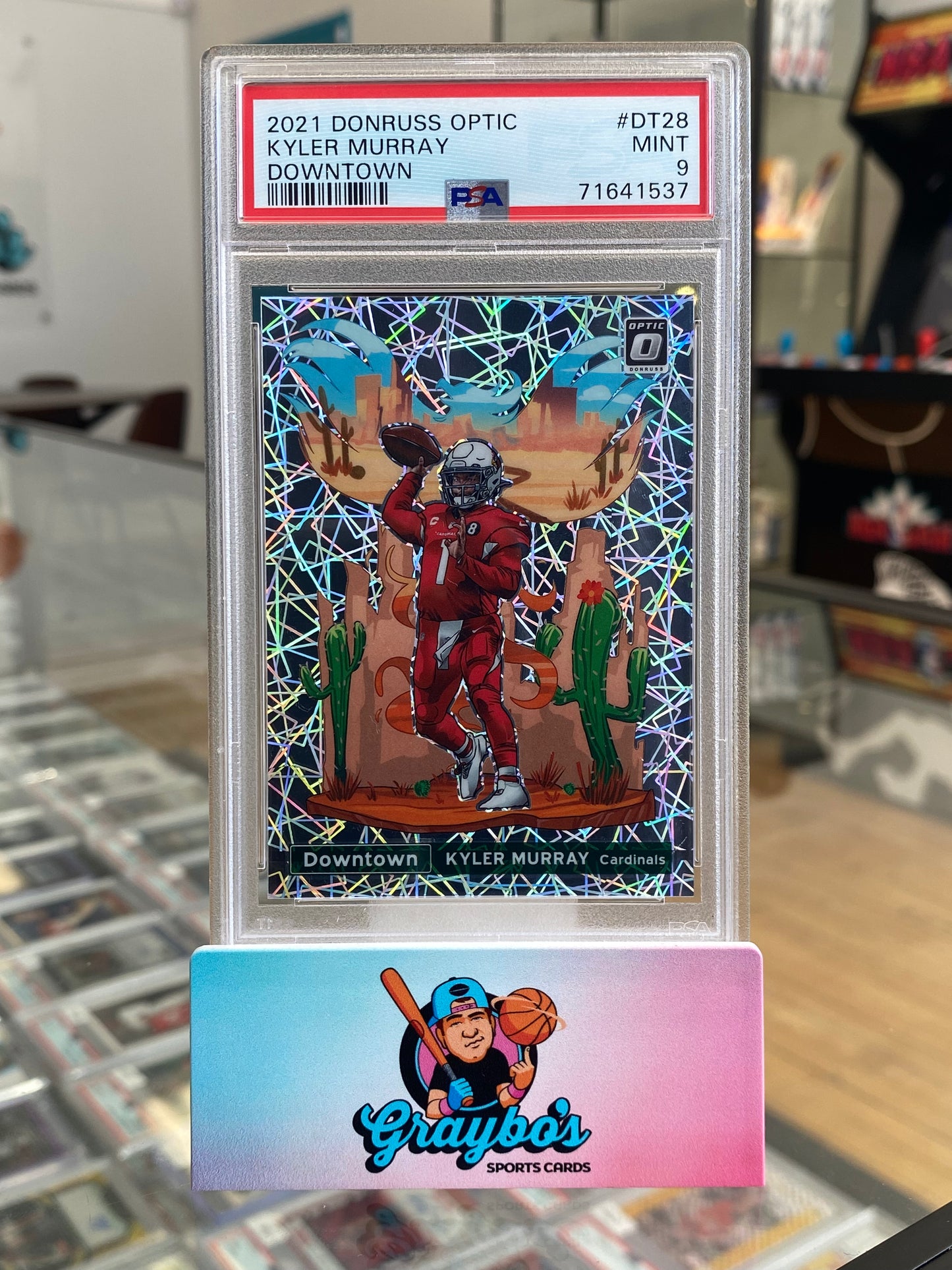 2021 Donruss Optic Kyler Murray Downtown PSA 9