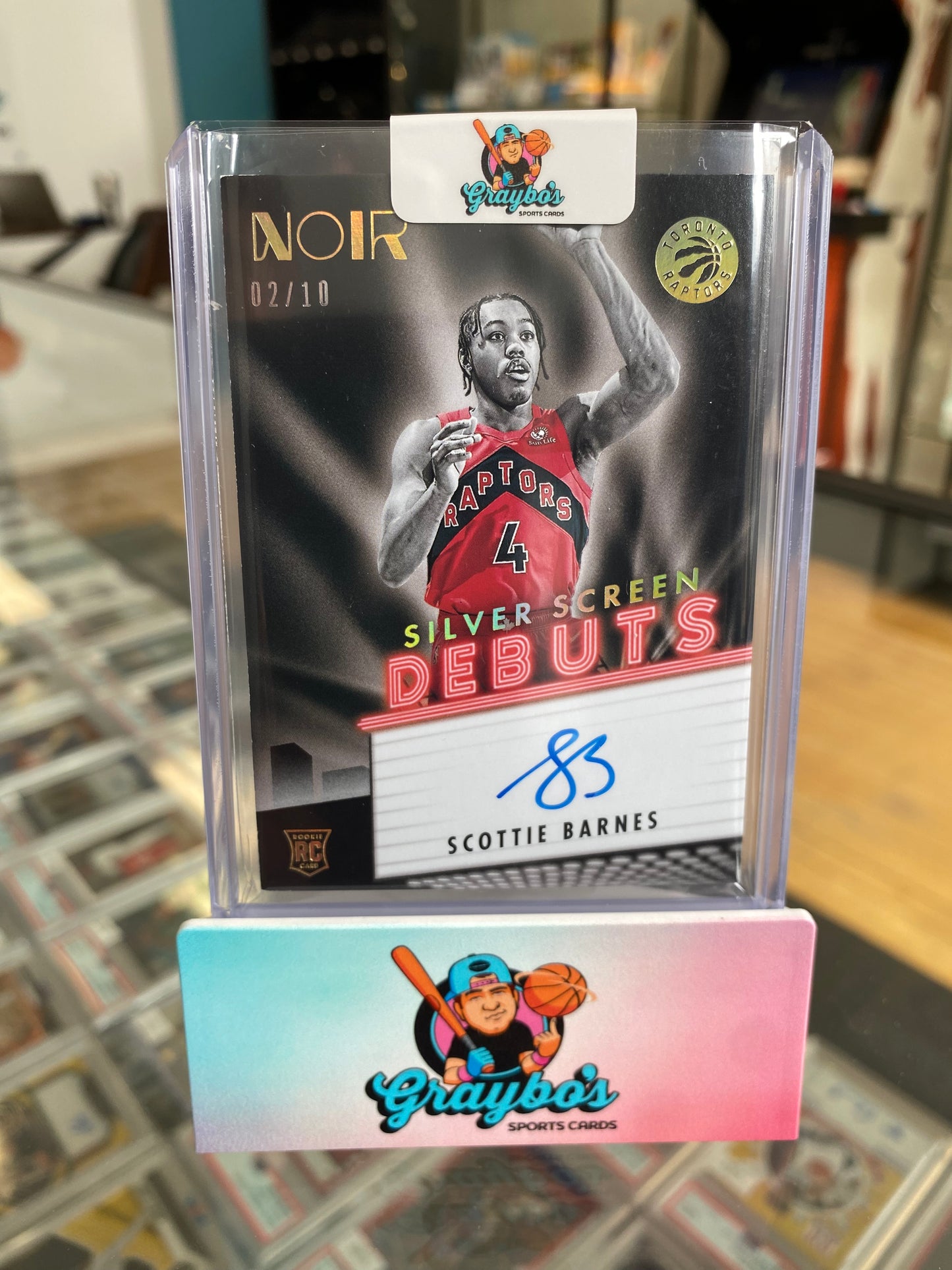 2021 Noir Scottie Barnes /10 PSA 6.5 Auto 10
