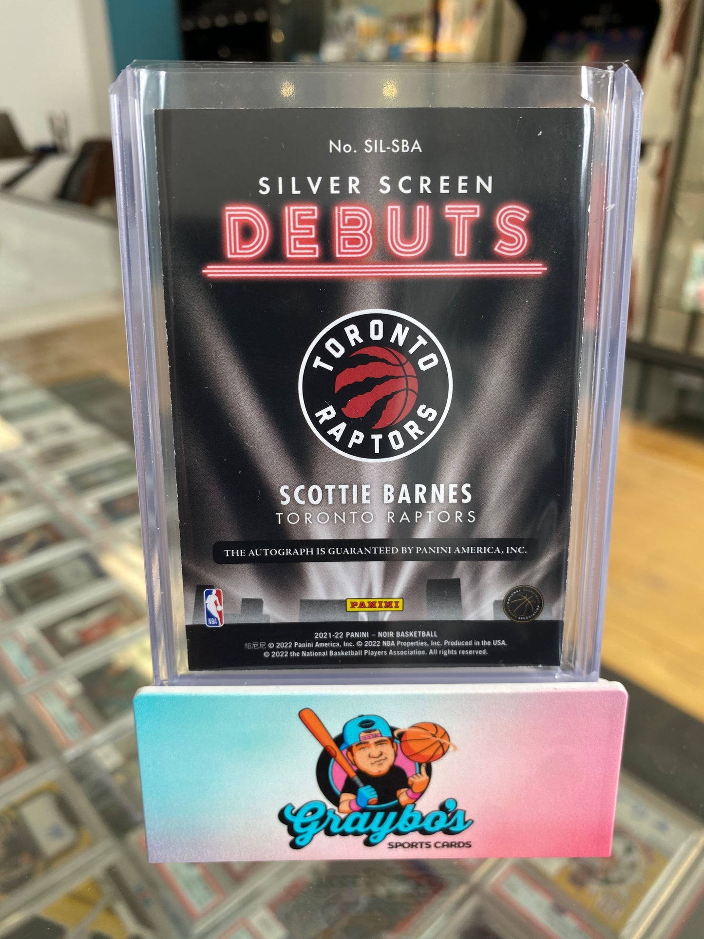 2021 Noir Scottie Barnes /10 PSA 6.5 Auto 10