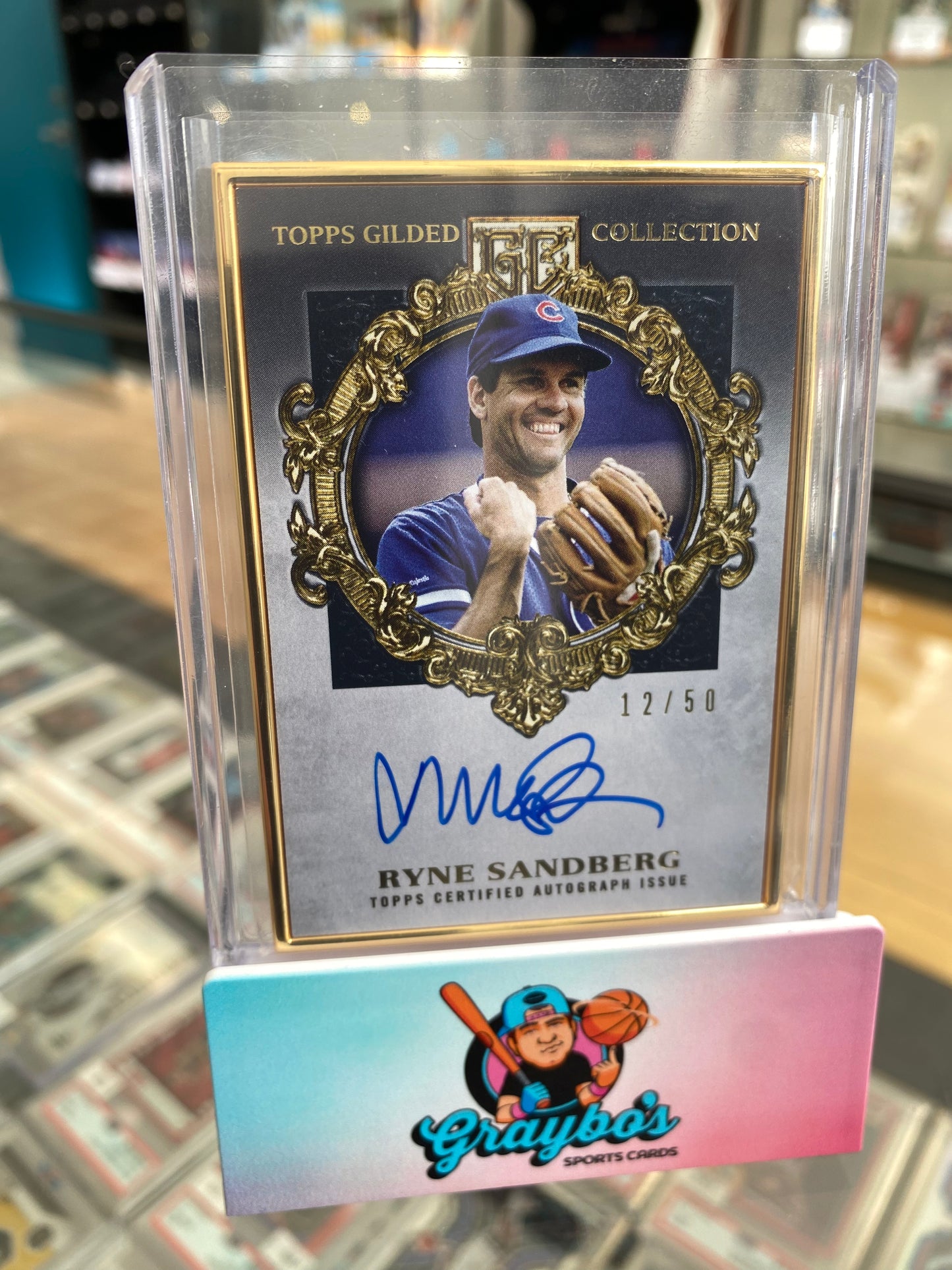 2022 Topps Gilded Collection Ryne Sandberg Auto /50