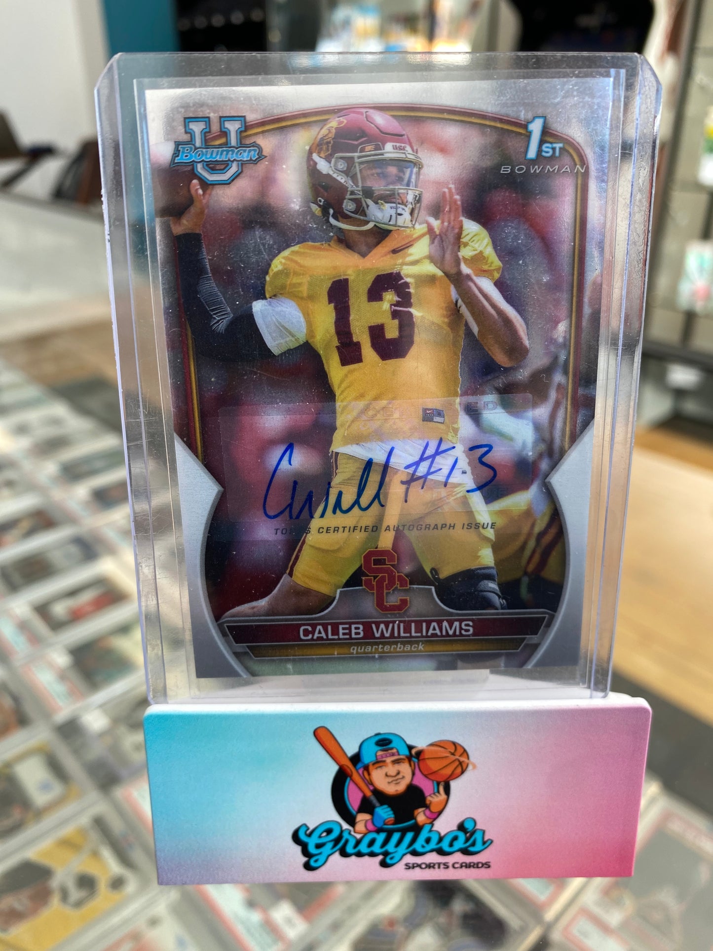 2022 Bowman U Chrome 1st Caleb Williams Auto #50