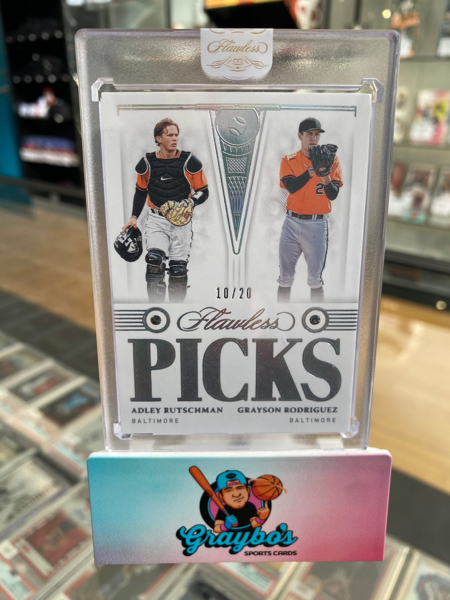 2022 Panini Flawless Dual Diamond Adley Rutschman & Grayson Rodriguez RC /20