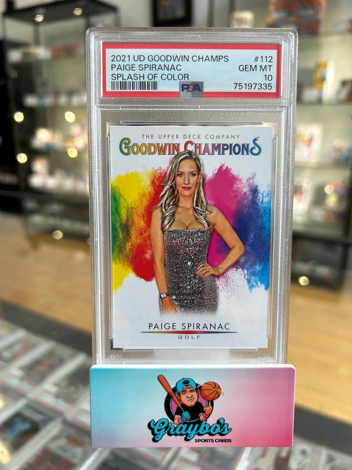 2021 Upper Deck Goodwin Champions Paige Spiranac PSA 10