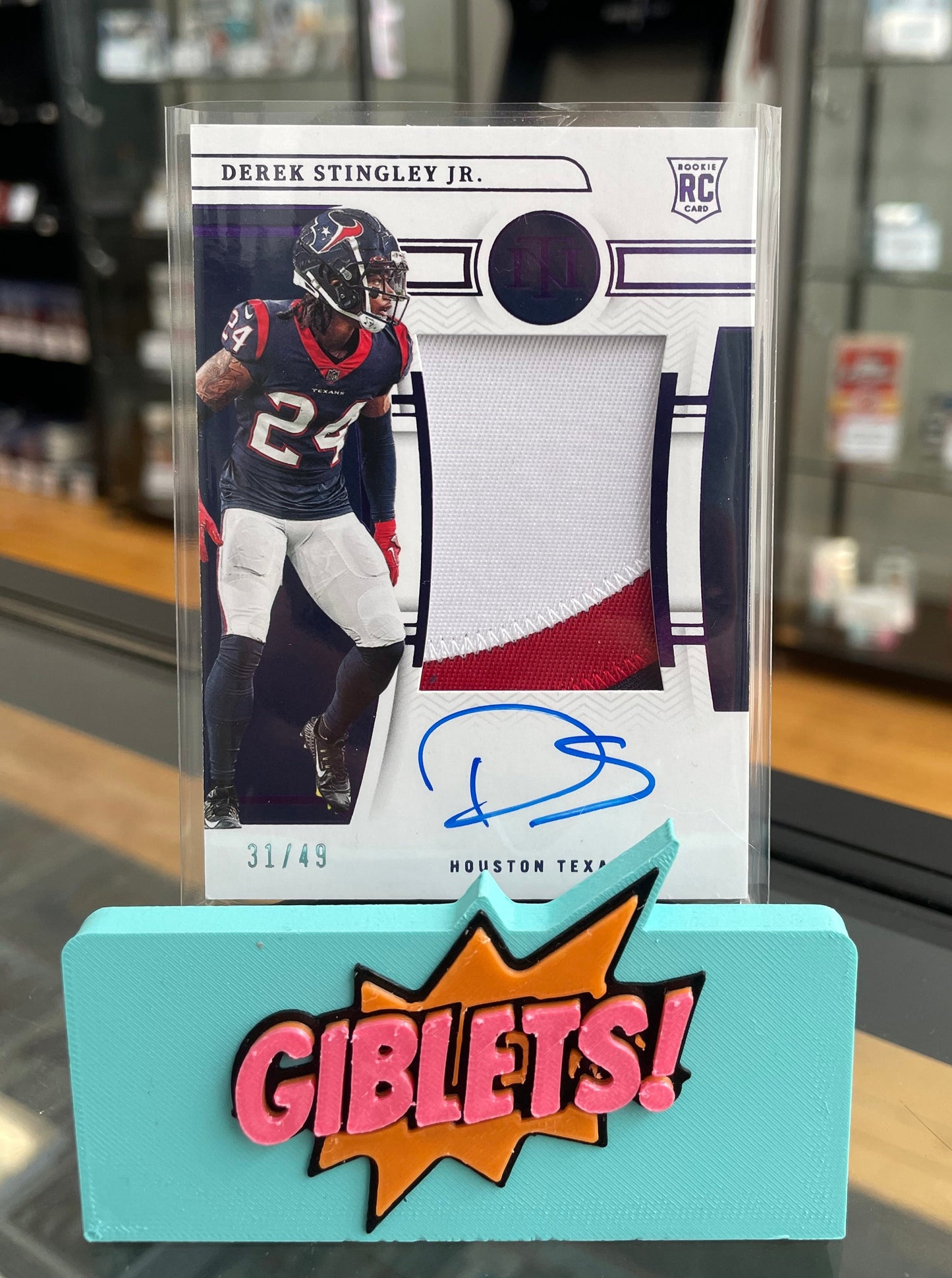 2022 Panini National Treasures Derek Stingley Jr. auto /49 #197