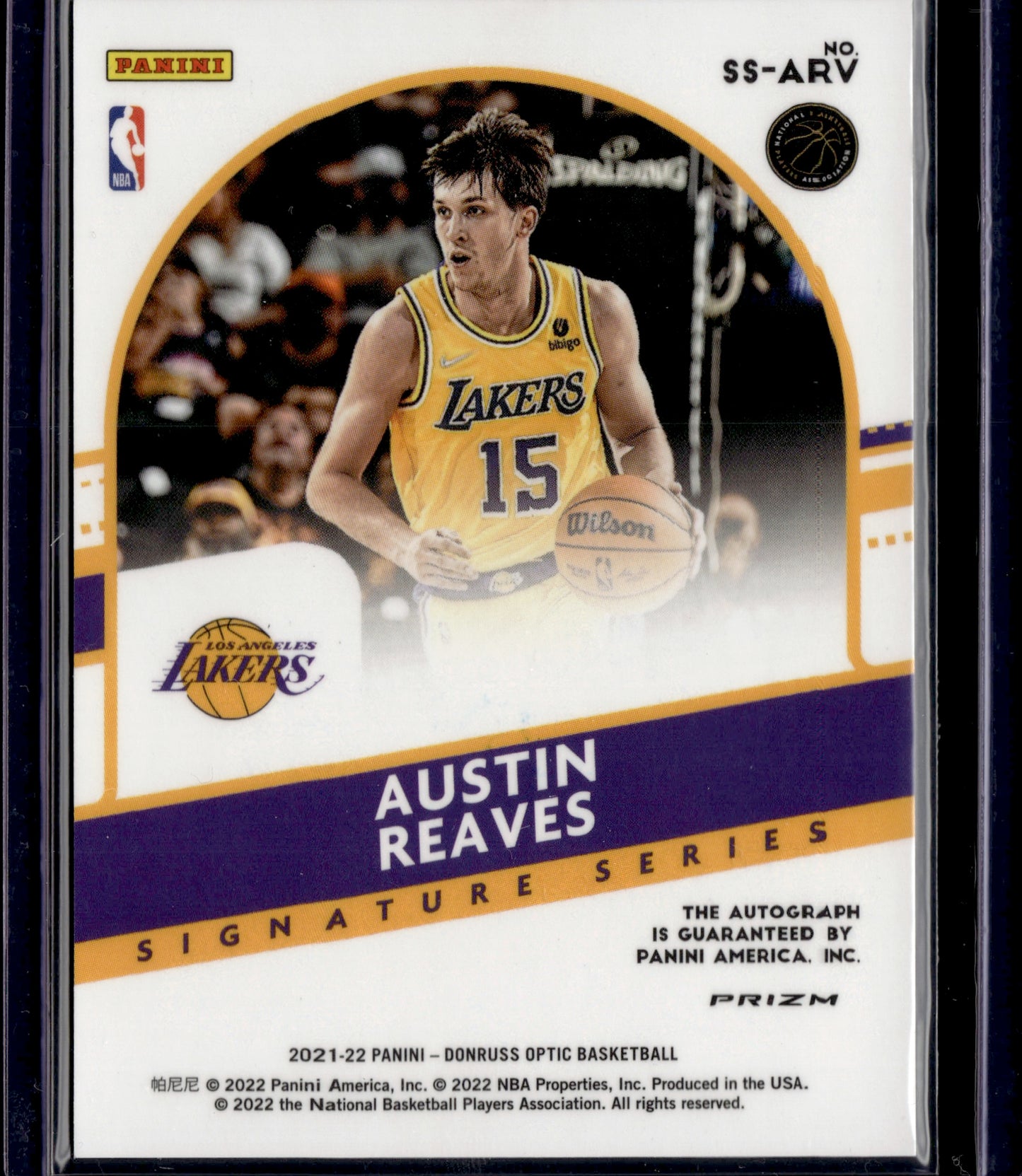 2021-22 Panini Donruss Optic Signature Series Austin Reaves #SS-ARV Autograph RC
