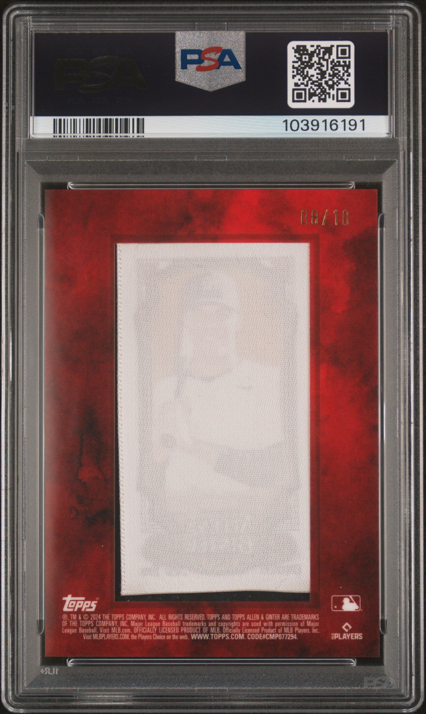 2024 Topps Allen & Ginter Juan Soto Mini Cloth PSA 9