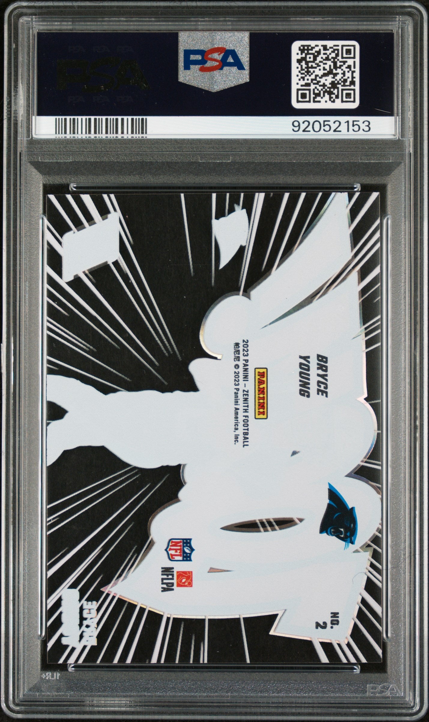 2023 Panini Zenith Zoom! Bryce Young #2 PSA 9