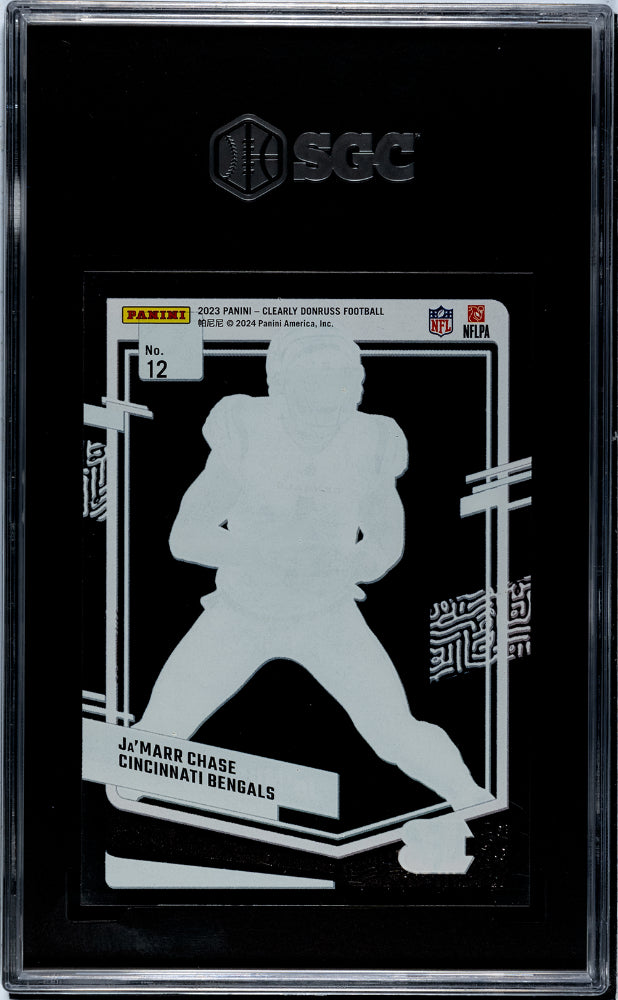 2023 Panini Clearly Donruss Ja'marr Chase #12 SGC 9