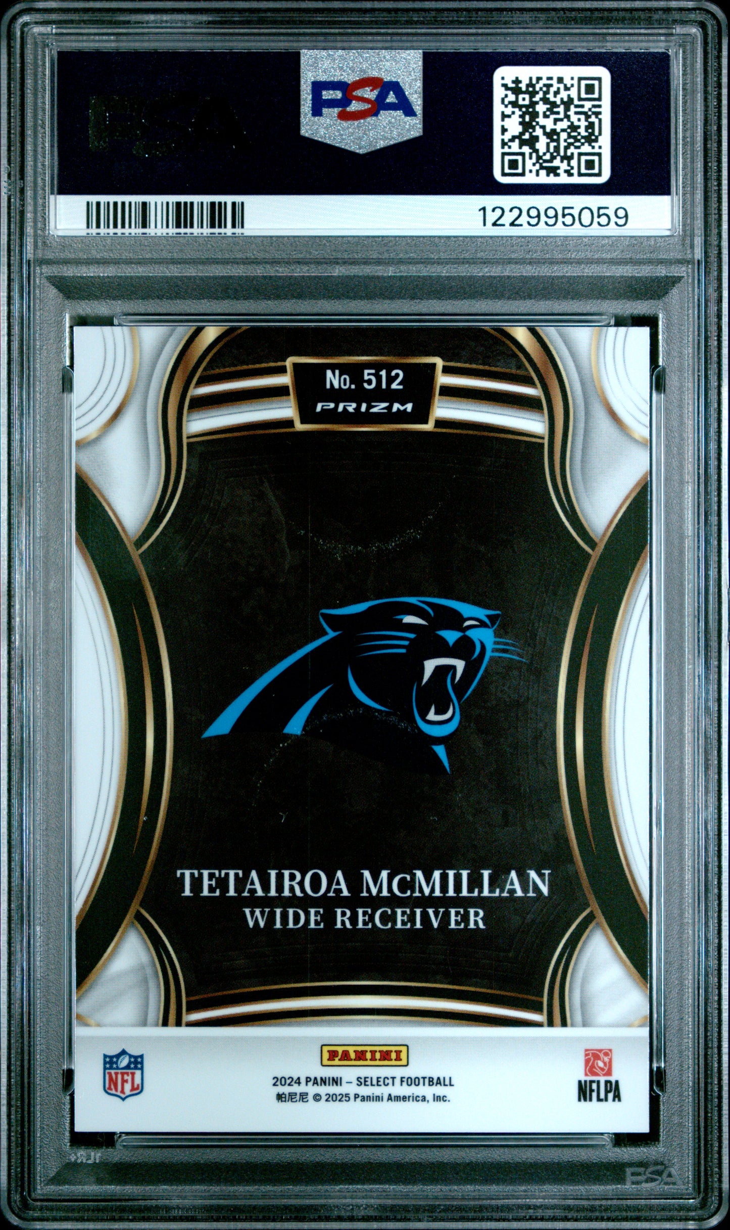 2024 Panini Select Tetairoa Mcmillan #512 PSA 10
