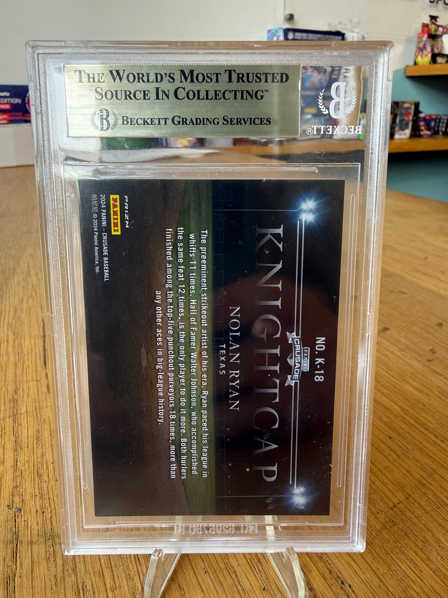 2024 Panini Crusade Knightcap Nolan Ryan #18 BGS 9.5