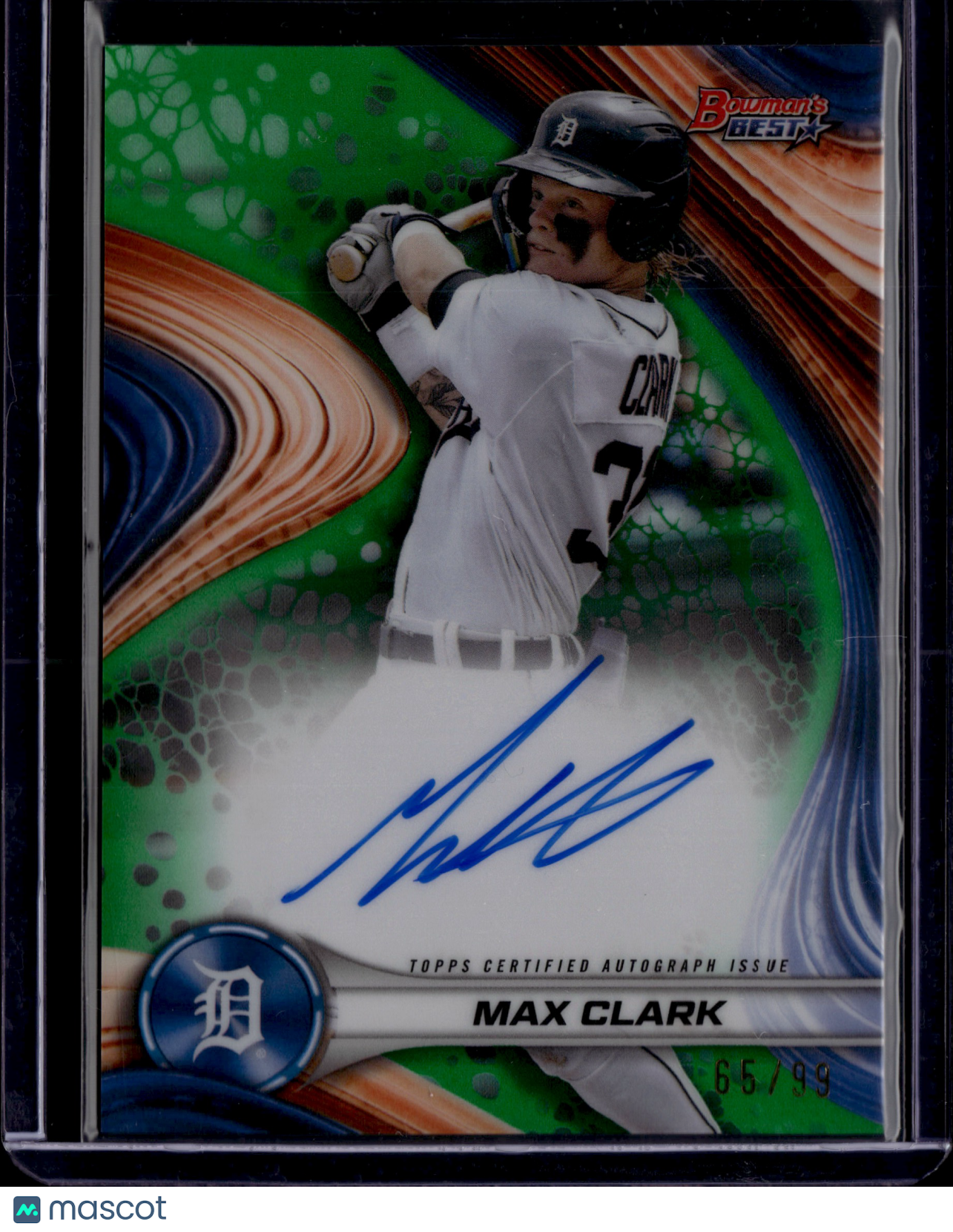 2024 Topps Bowman's Best Max Clark #B24-MC Autograph 65/99