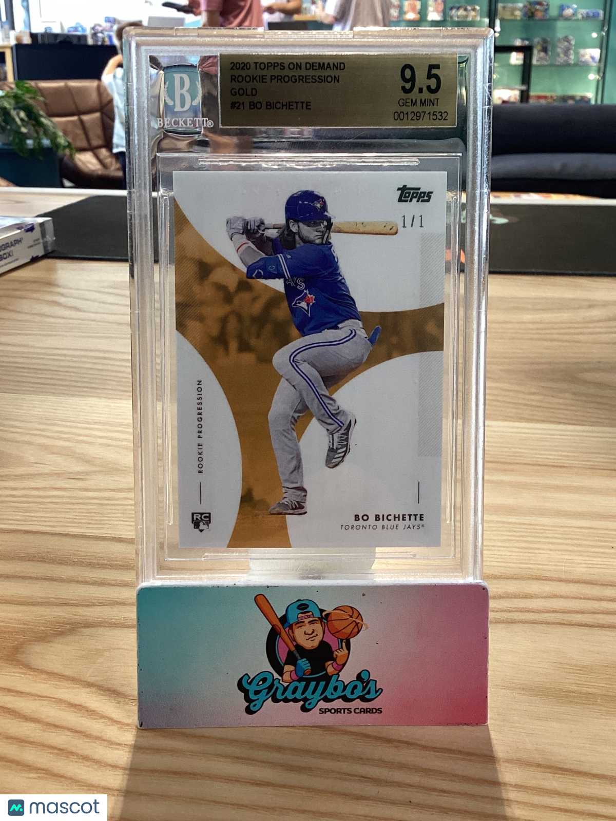 2020 Topps On Demand Rookie Progression Gold Bo Bichette #21 BGS 9.5