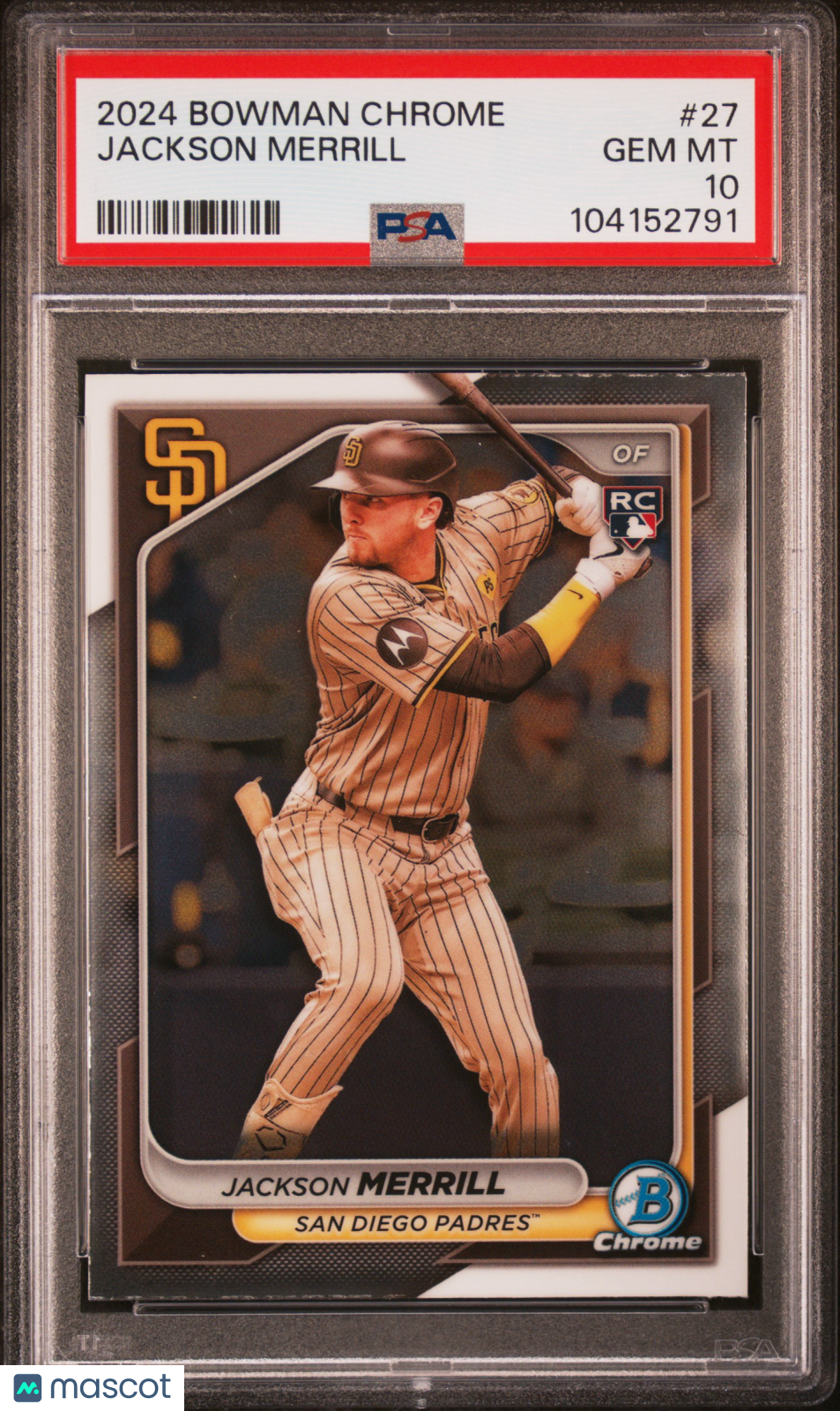 2024 Bowman Chrome Jackson Merrill #27 PSA 10