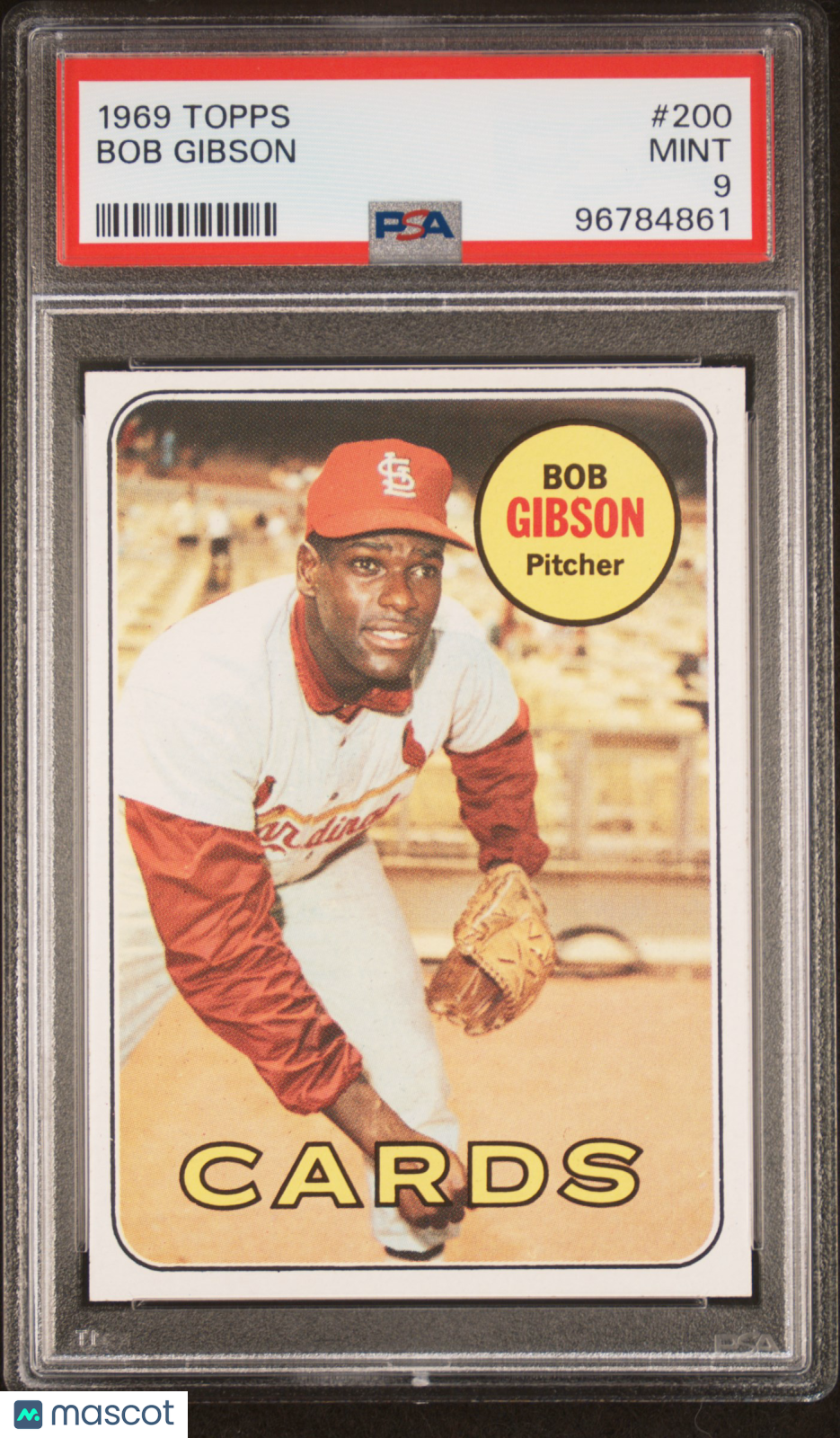1969 Topps Bob Gibson #200 PSA 9