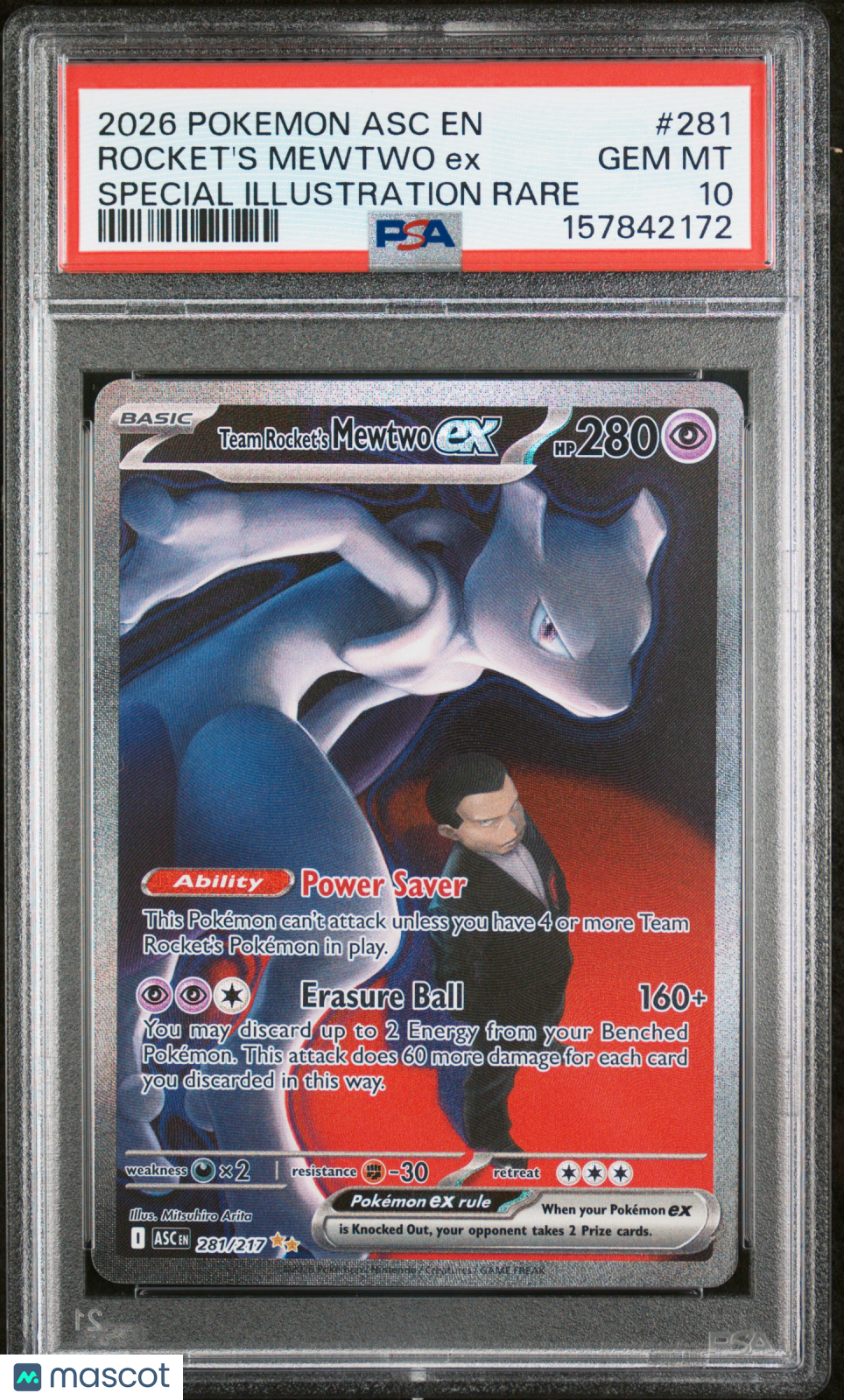2026 Pokemon Ascended Heroes Rocket's Mewtwo EX Special
