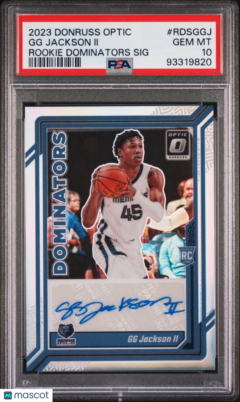 2023 Panini Donruss Optic Rookie Dominators Signatures GG Jackson II PSA 10