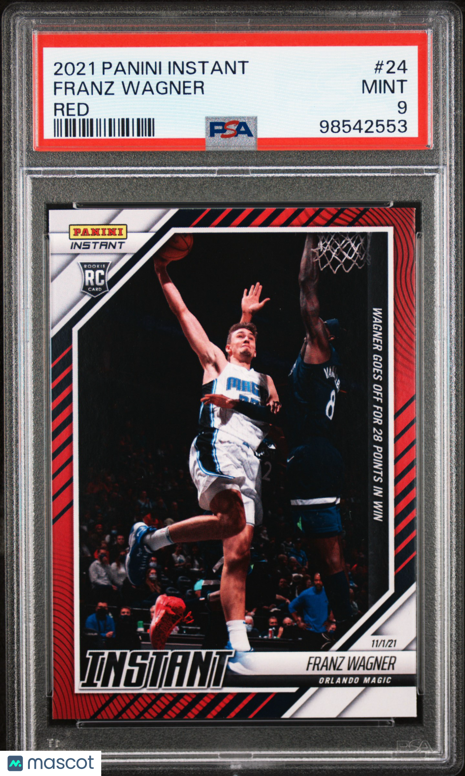 2021 Panini Instant Franz Wagner #24 Red PSA 9