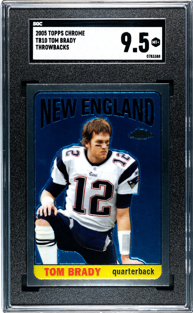 2005 Topps Chrome Tom Brady #TB10 Throwbacks SGC 9.5