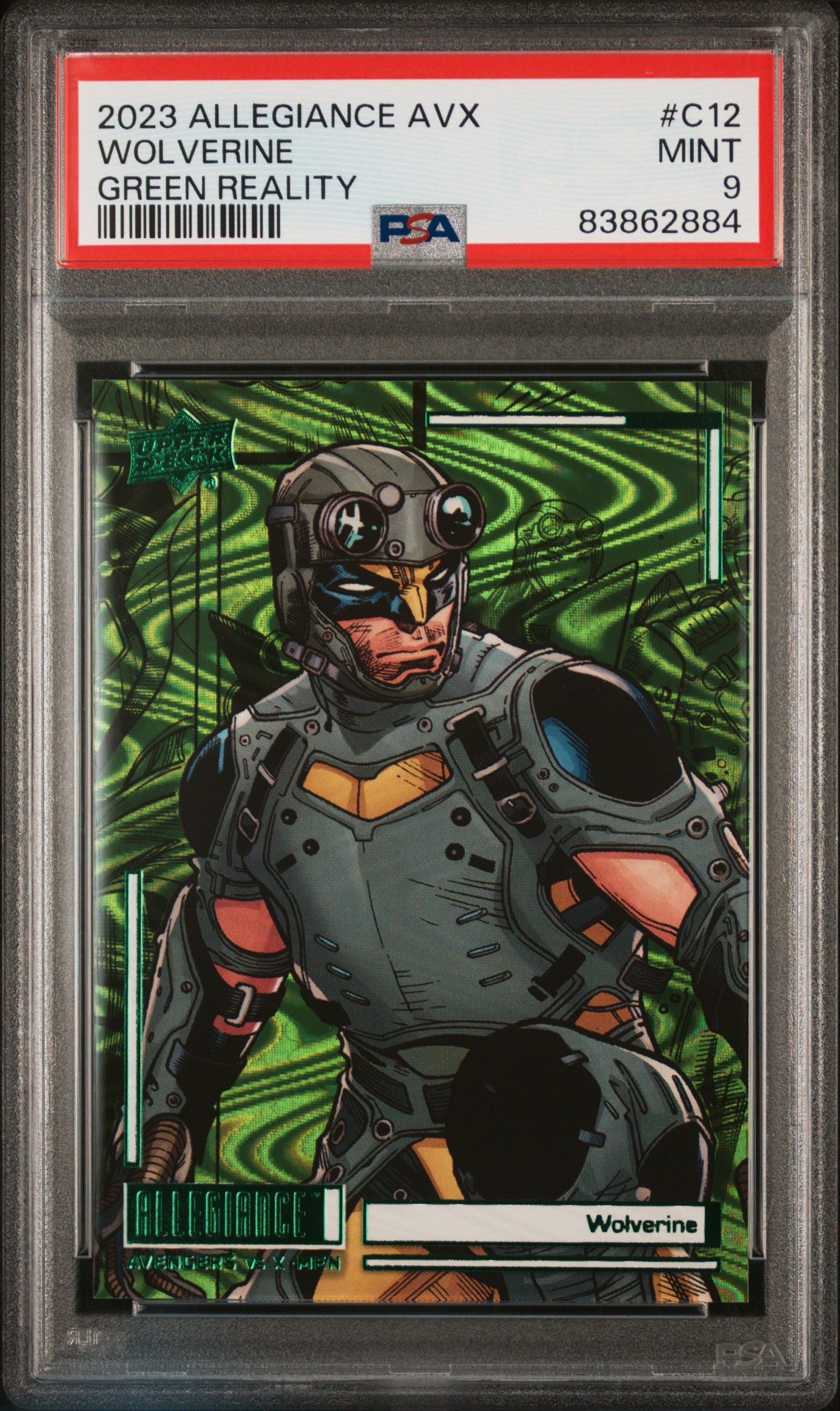 2023 Upper Deck Allegiance Avengers VS X-Men Wolverine #C12 PSA 9