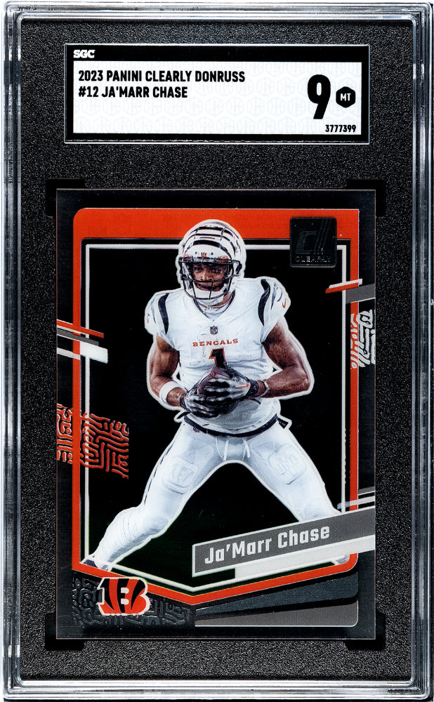 2023 Panini Clearly Donruss Ja'marr Chase #12 SGC 9