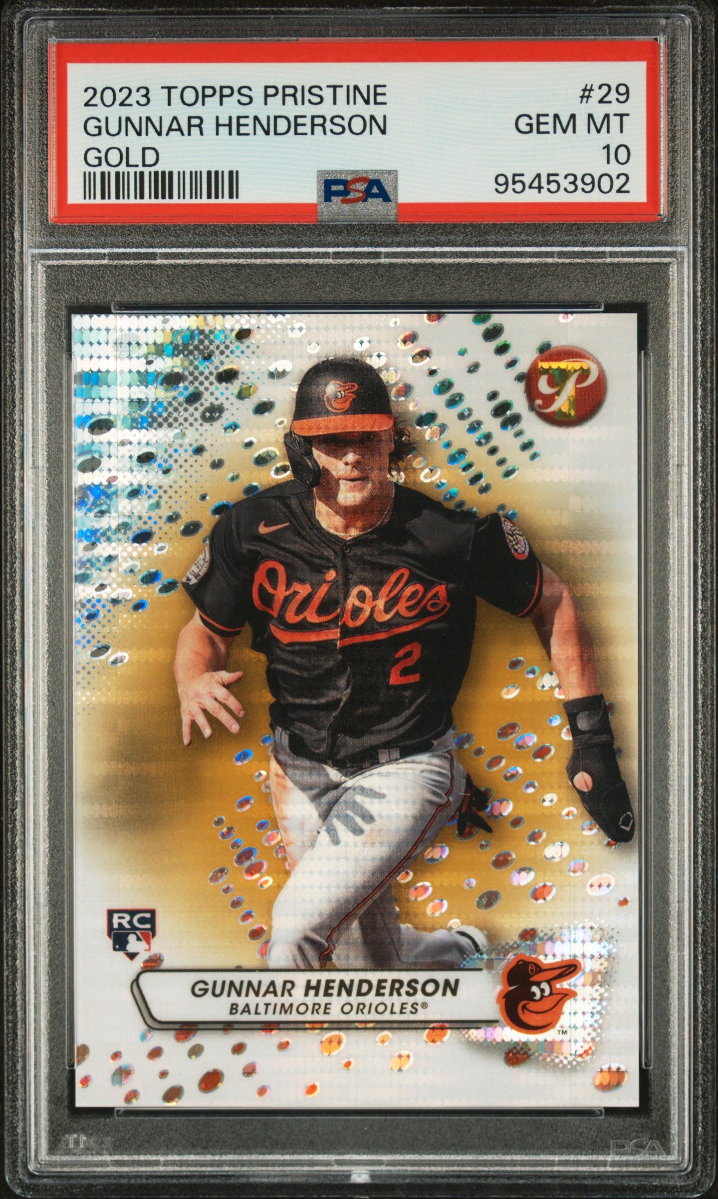 2023 Topps Pristine Gunnar Henderson #29 Gold PSA 10
