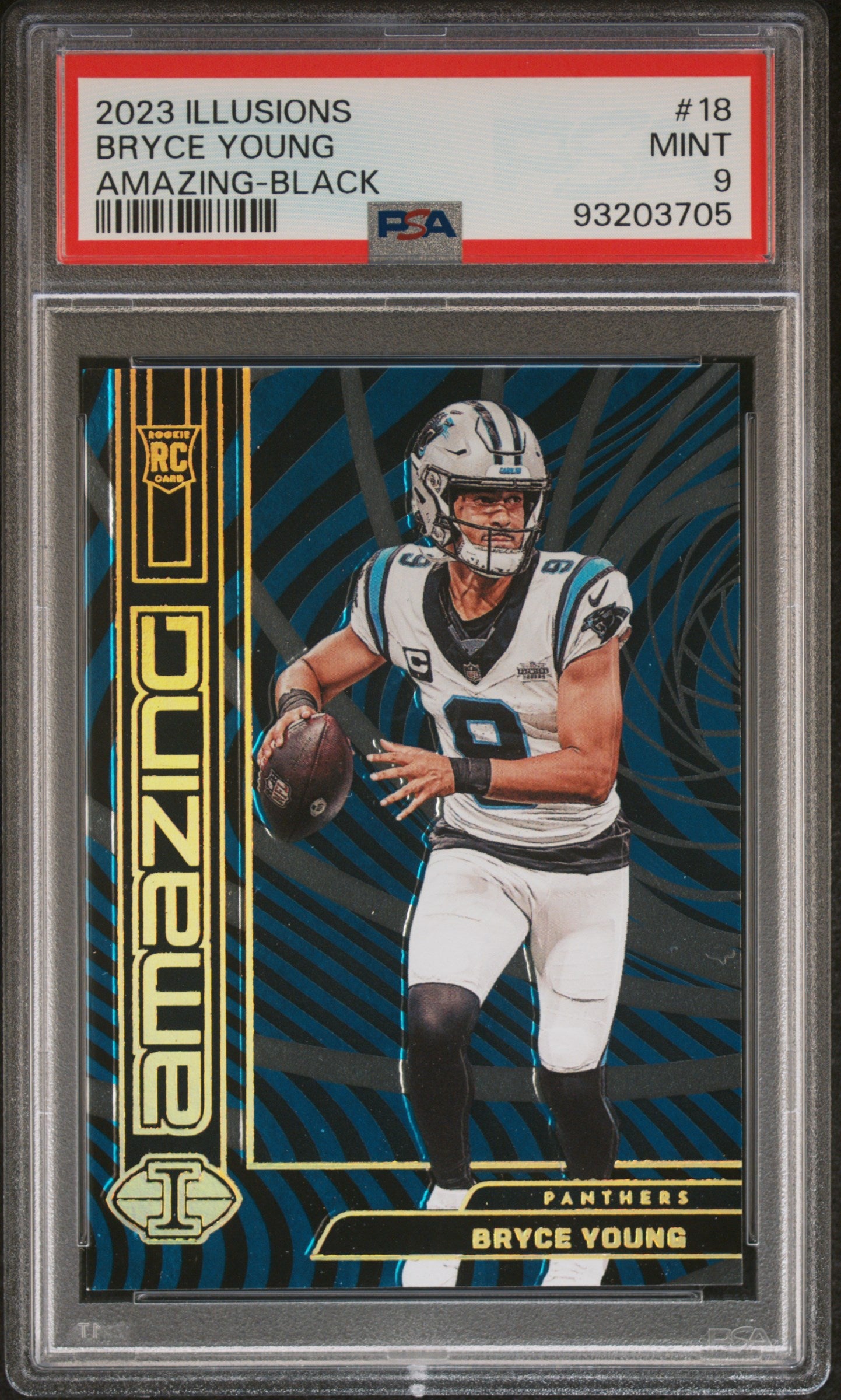 2023 Panini Illusions Amazing Bryce Young #18 Black PSA 9