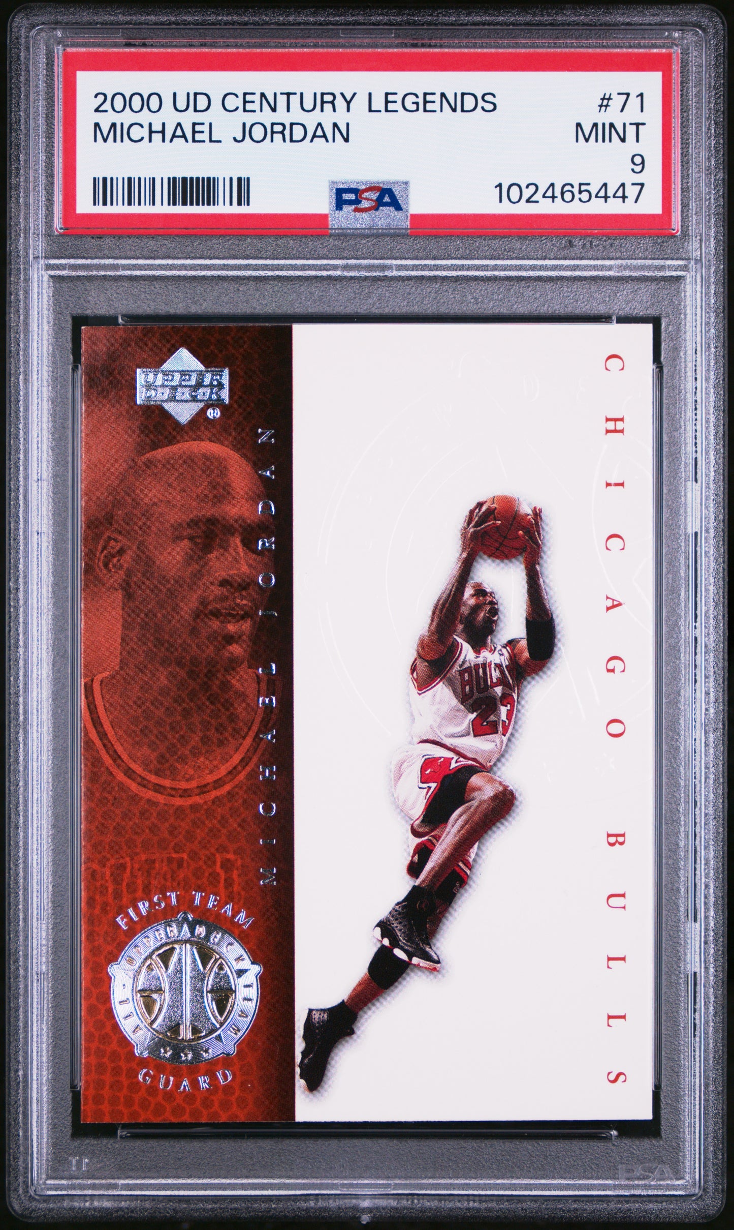 2000 Upper Deck Century Legends Michael Jordan #71 PSA 9