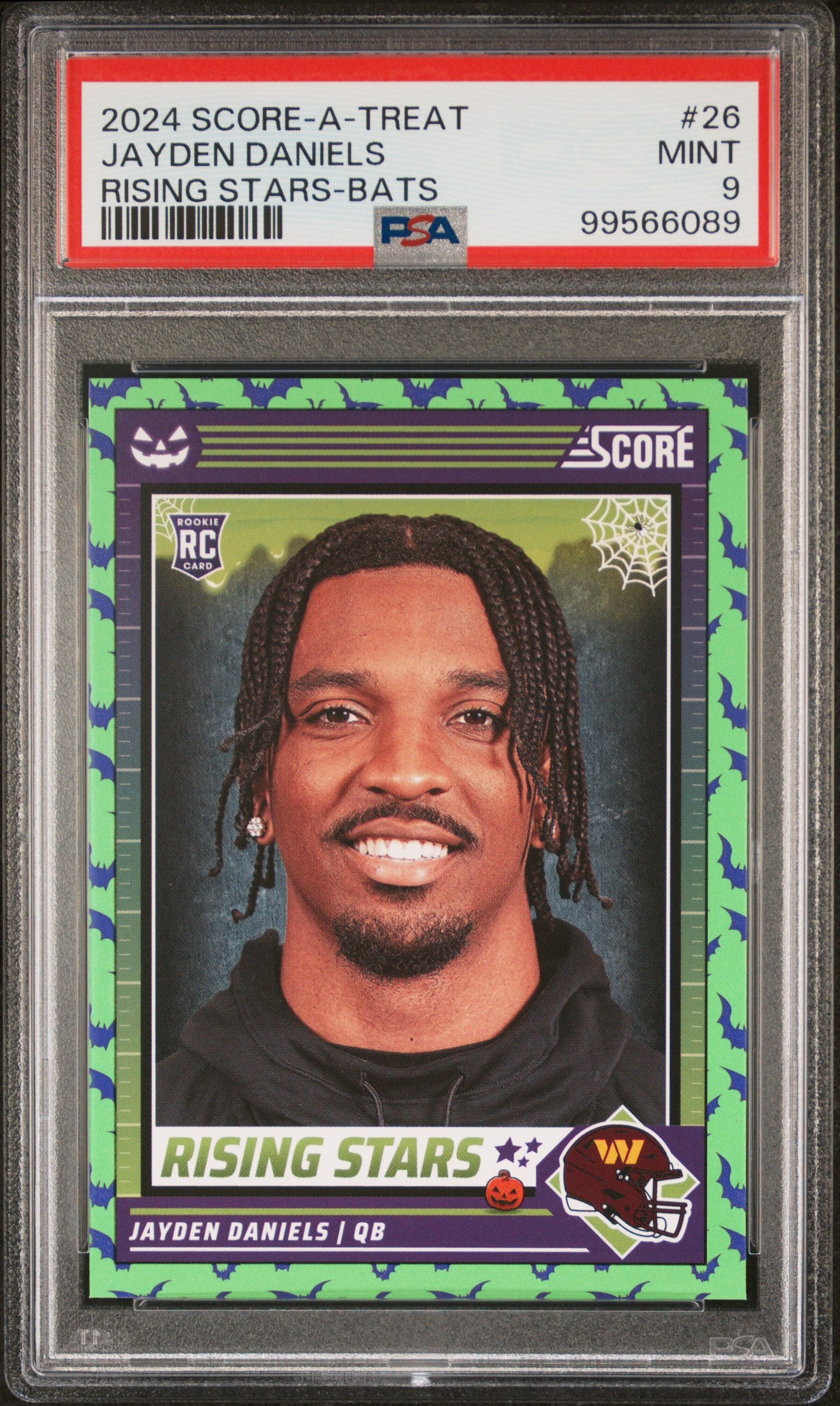 2024 Panini Score-A-Treat Rising Stars Jayden Daniels #26 Bats PSA 9