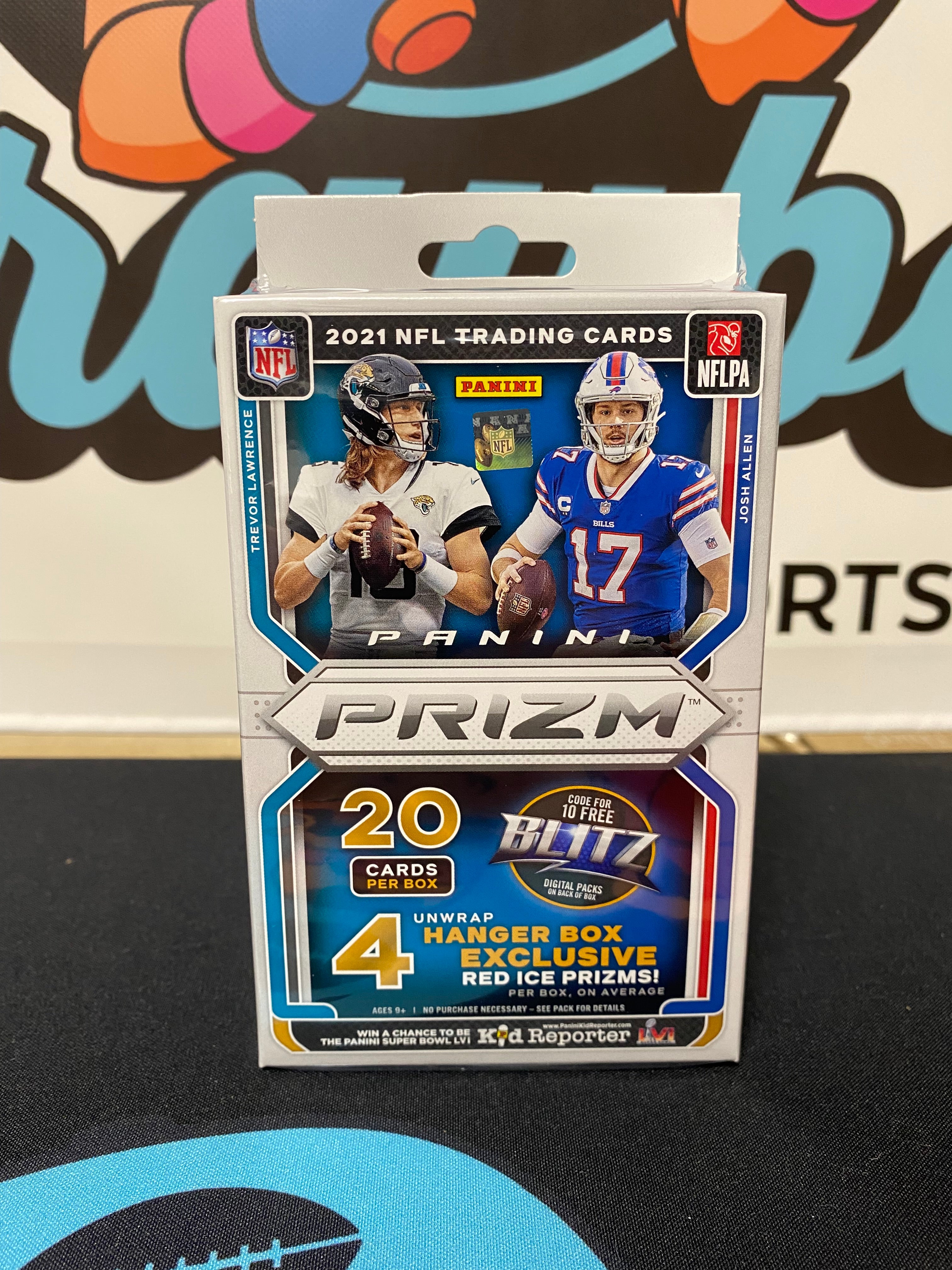 2021 Panini Prizm Football Trading Cards Hanger Box (20 Cards)