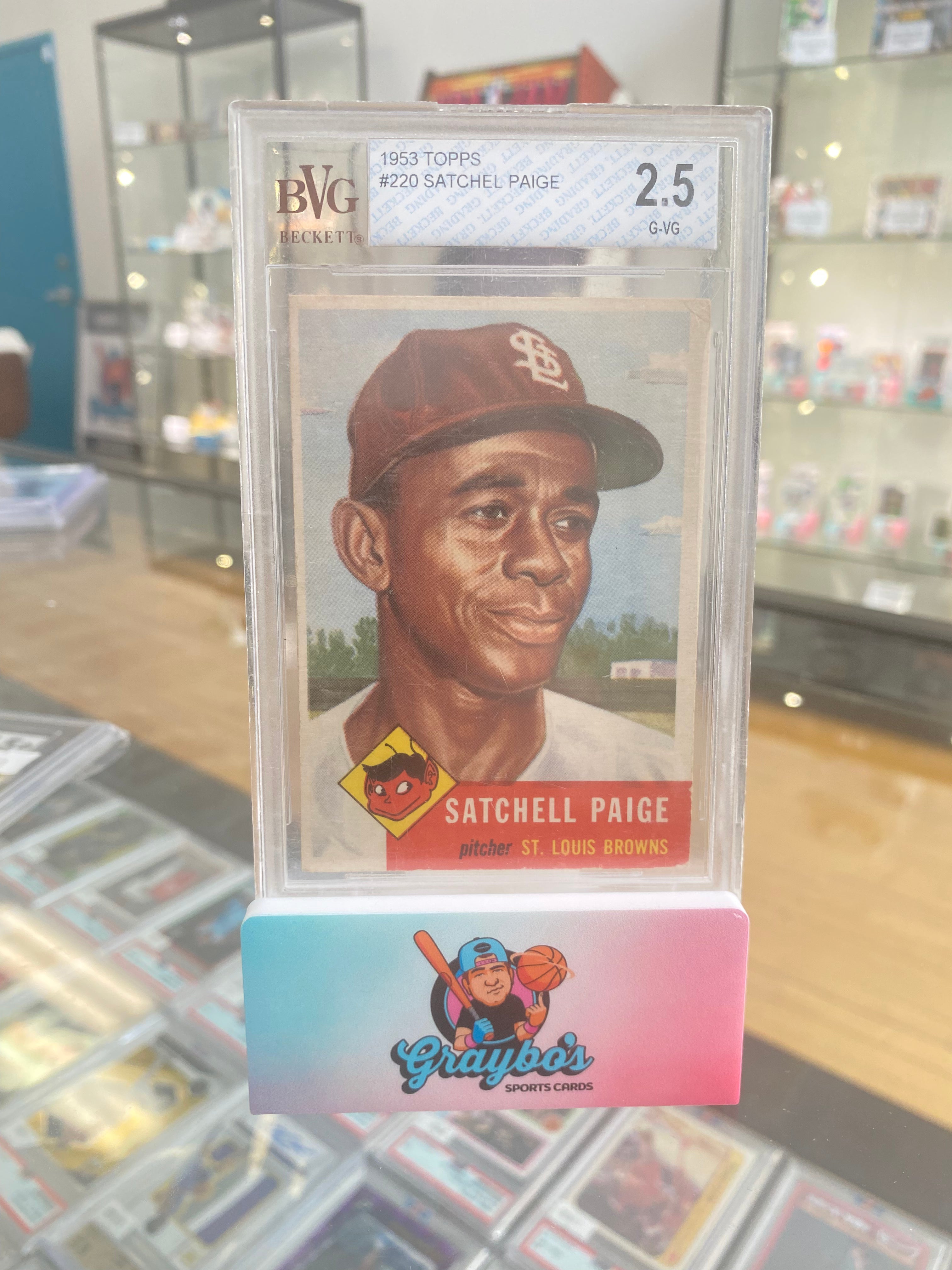 1953 Topps Satchel Paige Reprint Card 