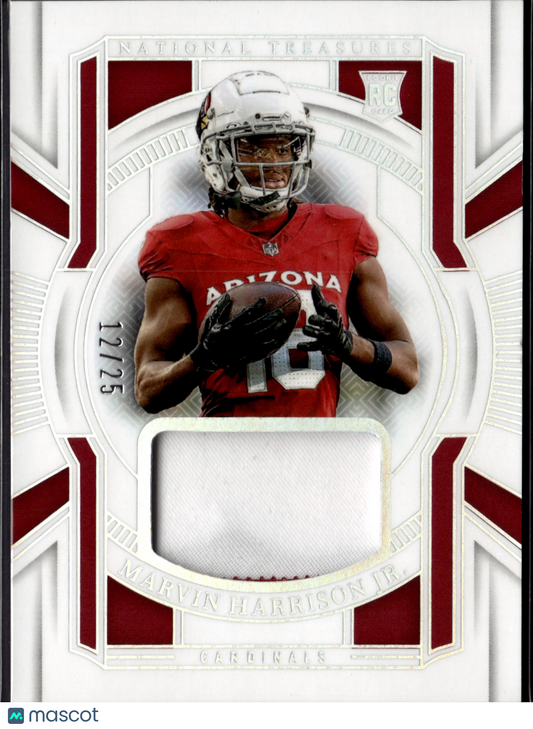 2025 Panini National Treasures Marvin Harrison Jr. #FT-MHJ RC Patch /25