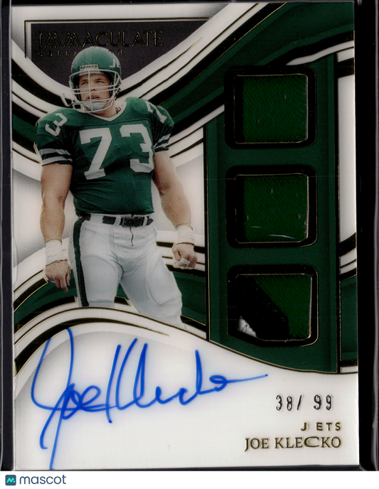 2023 Panini Immaculate Collection Football Joe Klecko Autograph Patch /99