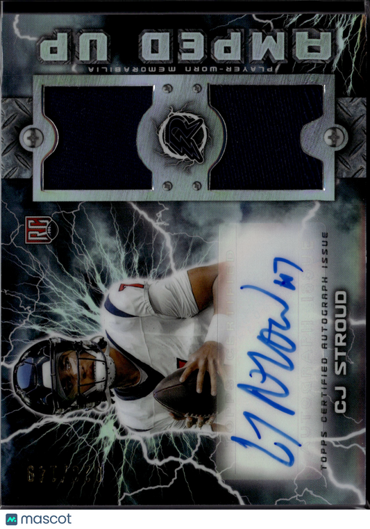 2024 Topps Resurgence Amped Up CJ Stroud #RAUPA-CJS Autograph RC Patch /149