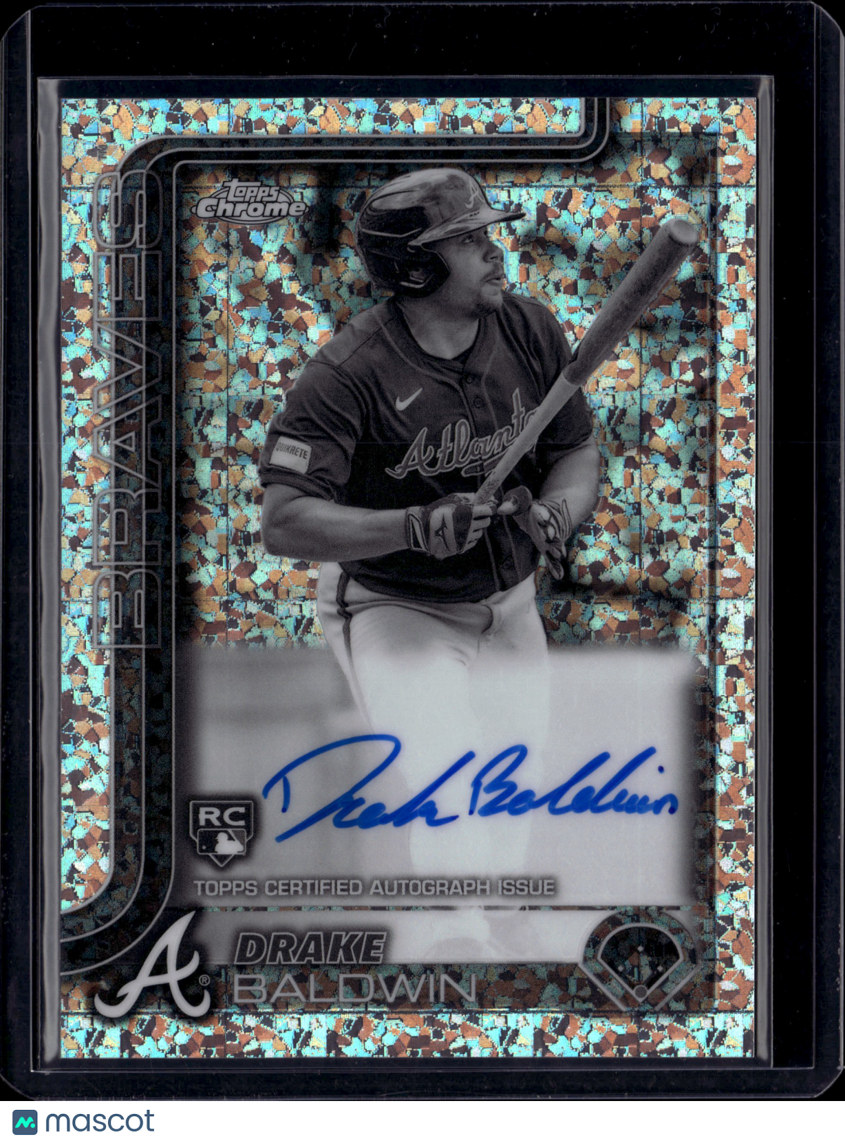 2025 Topps Chrome Drake Baldwin #RA-DBA Speckle Refractor Autograph RC