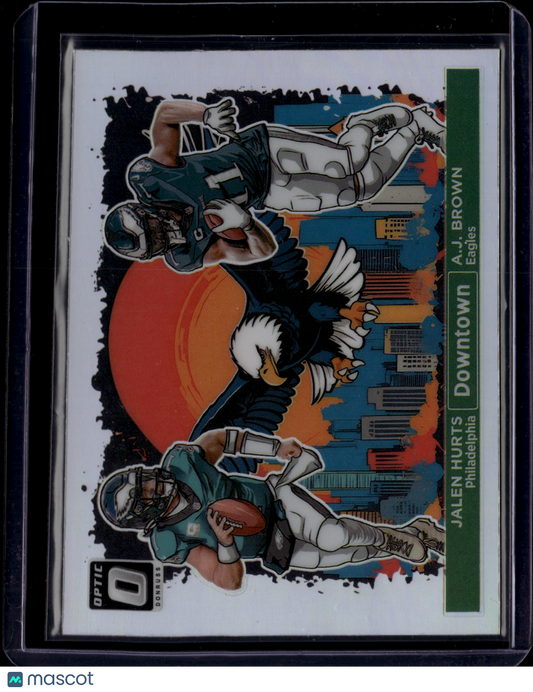 2024 Panini Donruss Optic Downtown A.J. Brown Jalen Hurts #DT-4