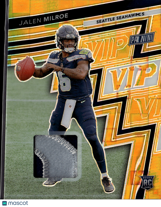 2025 Panini Prizm VIP Jalen Milroe #RC16 RC Patch 10/10