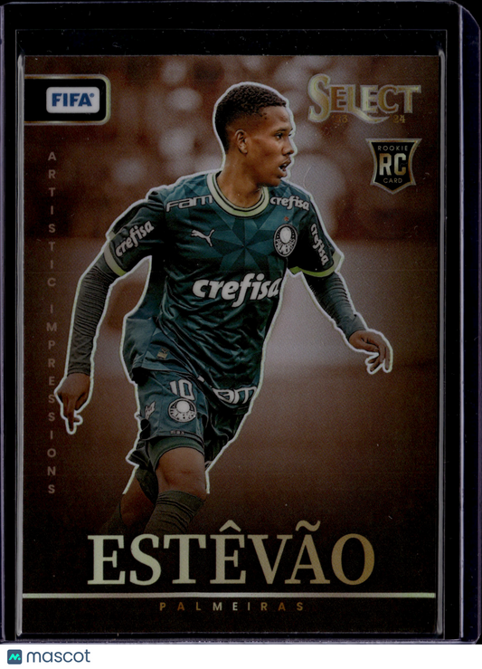 2024 Panini Select Prizm Artistic Impressions Estêvão #19 RC SP