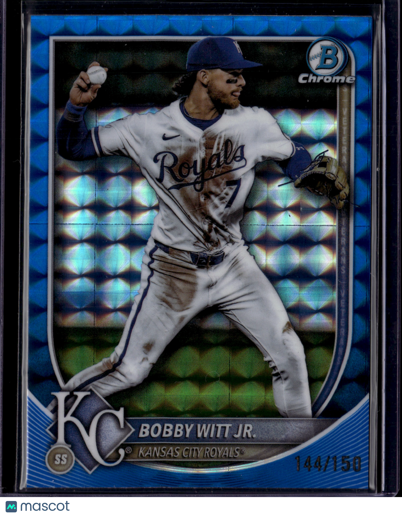 2025 Bowman Chrome Bobby Witt Jr. #BCP-174 Blue Geometric /150