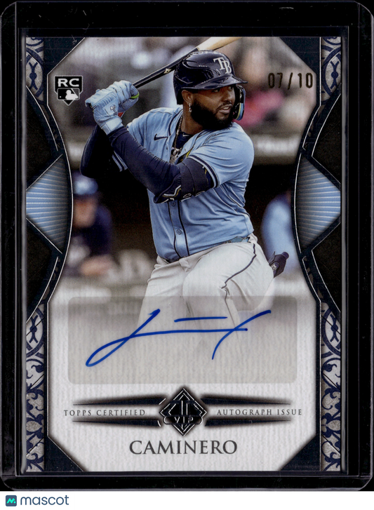 2024 Topps Transcendent VIP Junior Caminero #VIPA-JCA Autograph /10 RC