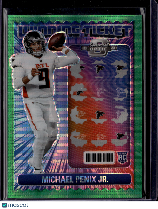 2025 Panini Contenders Optic Prizm Winning Ticket Michael Penix Jr. /30 RC