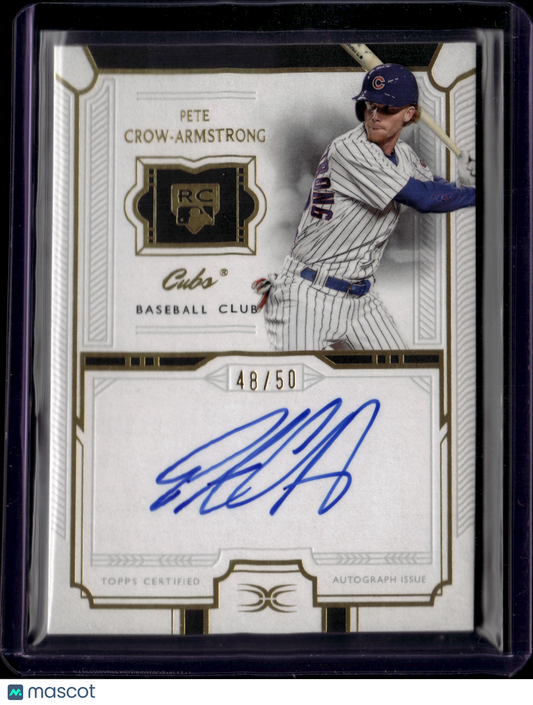 2024 Topps Definitive Collection Pete Crow-Armstrong #DRA-PC Autograph /50 RC
