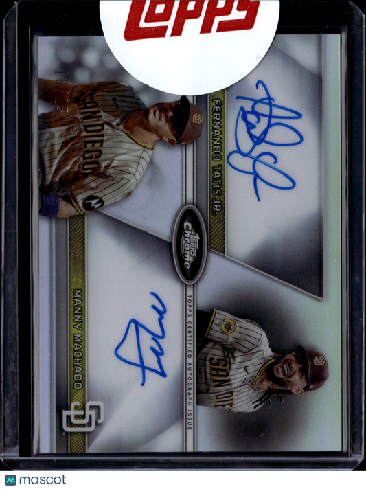 2024 Topps Chrome Fernando Tatis Jr. Manny Machado #DA-TM Dual Autograph /25