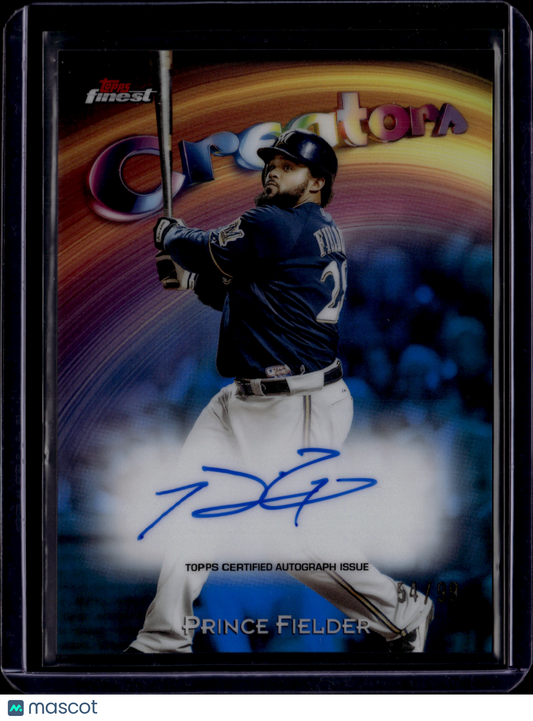 2025 Topps Finest Creators Prince Fielder #CAV-PF Autograph /99