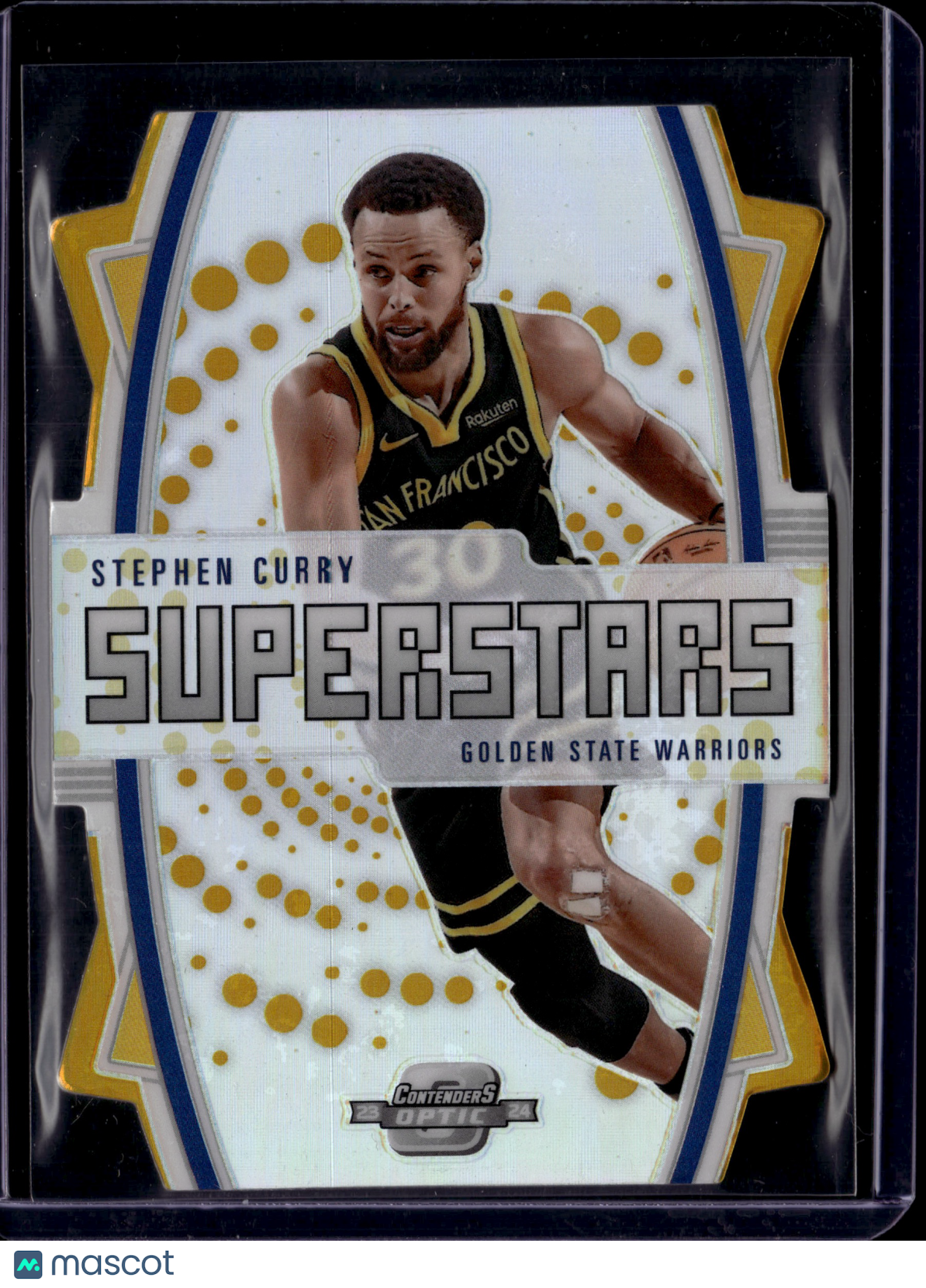 2023-24 Panini Contenders Optic Prizm Superstars Stephen Curry #4 02/10