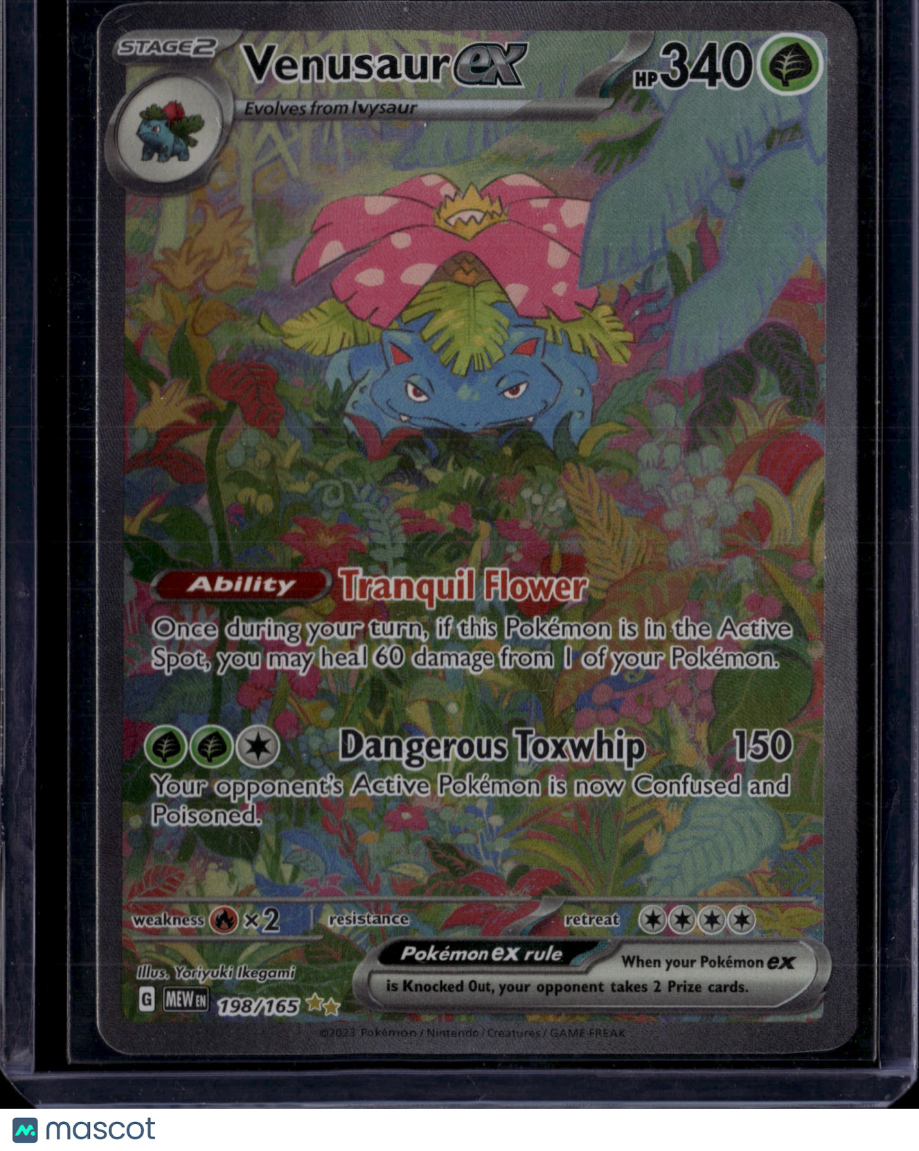 2023 Pokemon Venusaur EX #198/165